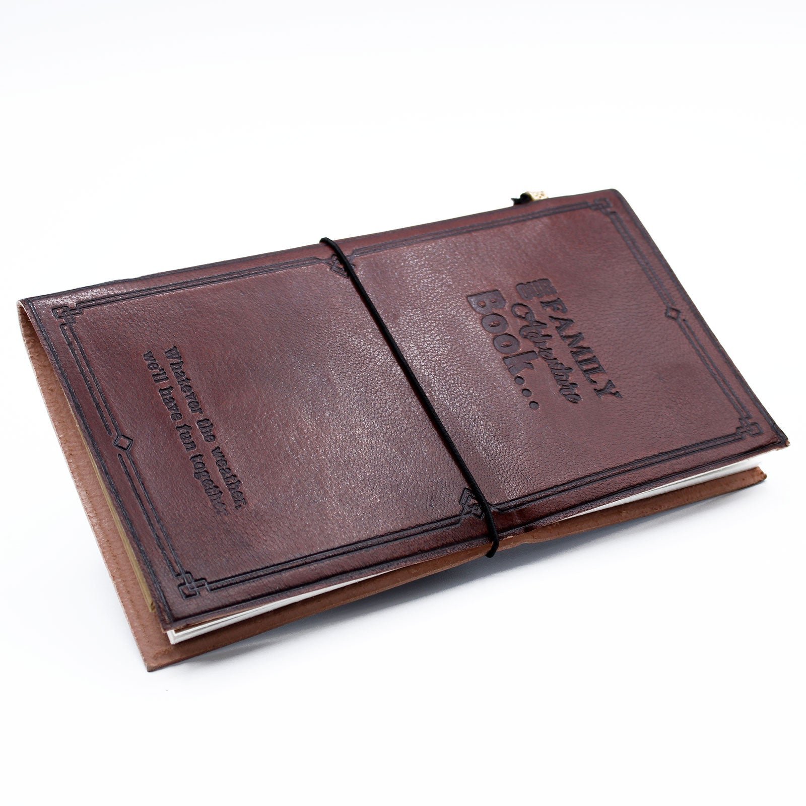 View Handmade Leather Journal Our Family Adventure Book Brown 80 pages information