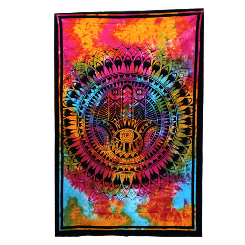 View Single Cotton Bedspread Wall Hanging Hamsa information