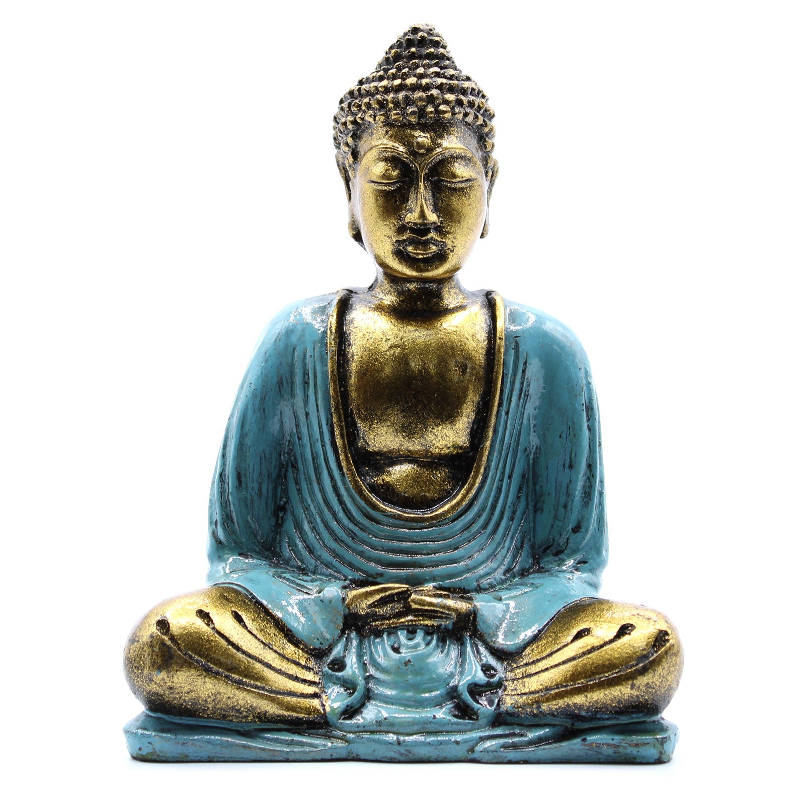 View Teal Gold Buddha Medium information