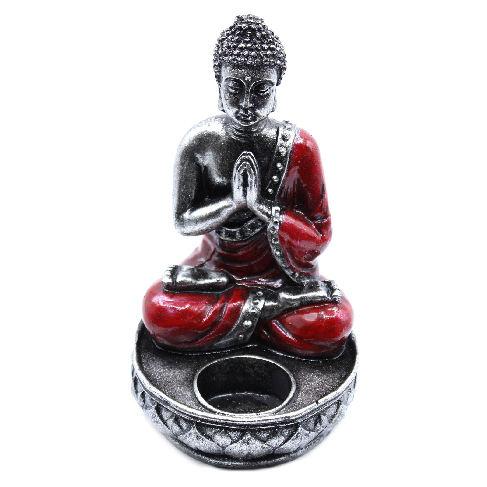 View Buddha Candle Holder Red Medium information