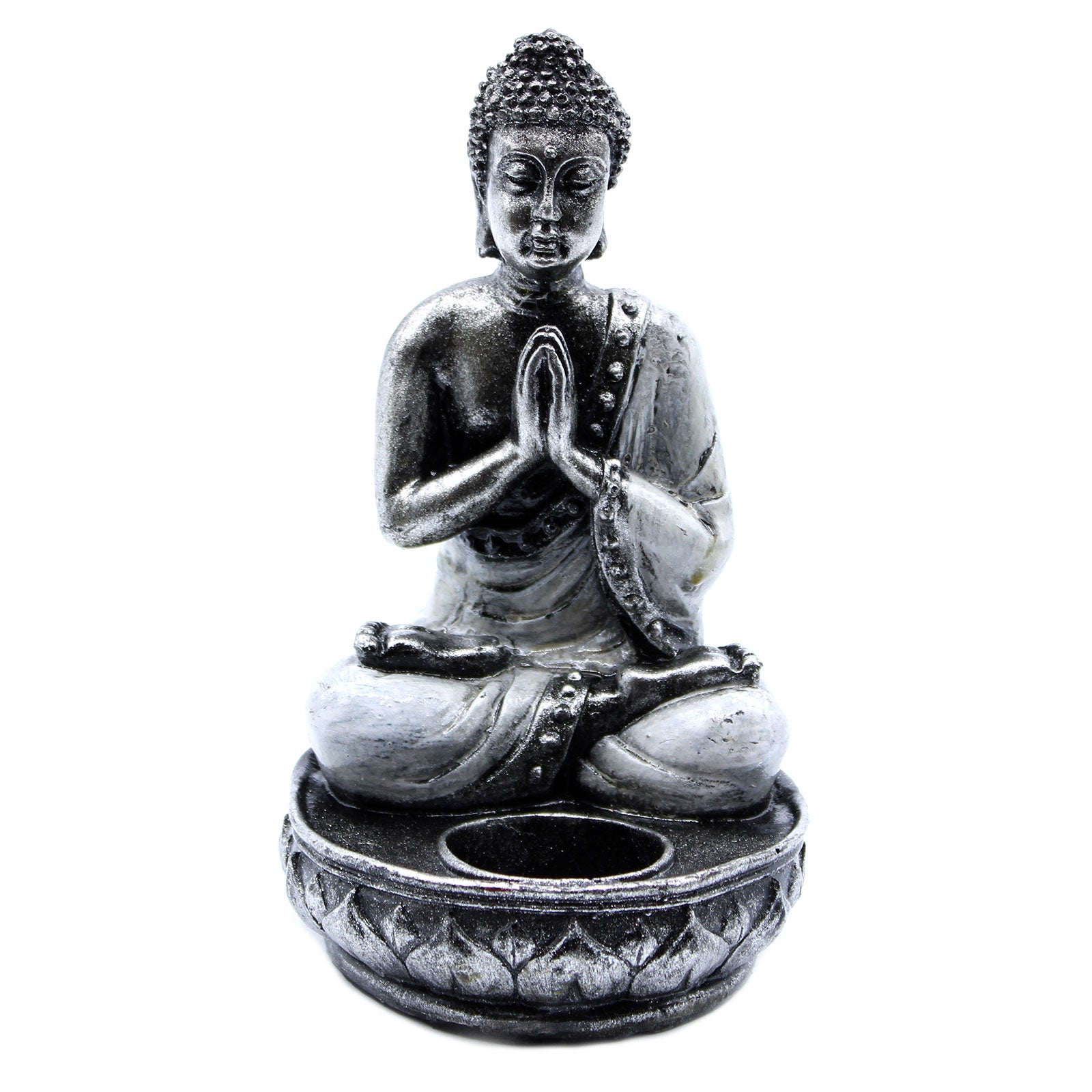 View Buddha Candle Holder White Medium information