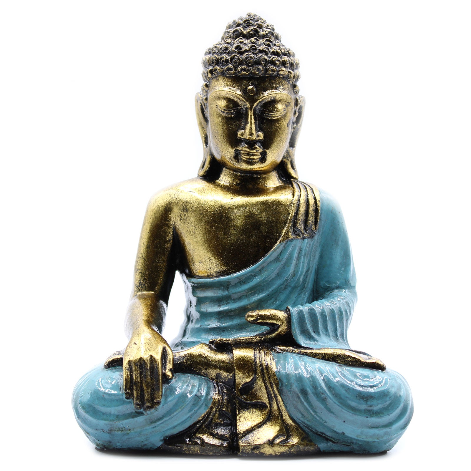 View Teal Gold Buddha Large information