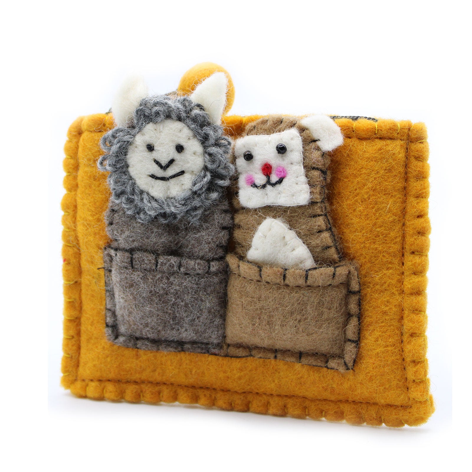 View Pouch with Finger Puppets Bear Sheep information