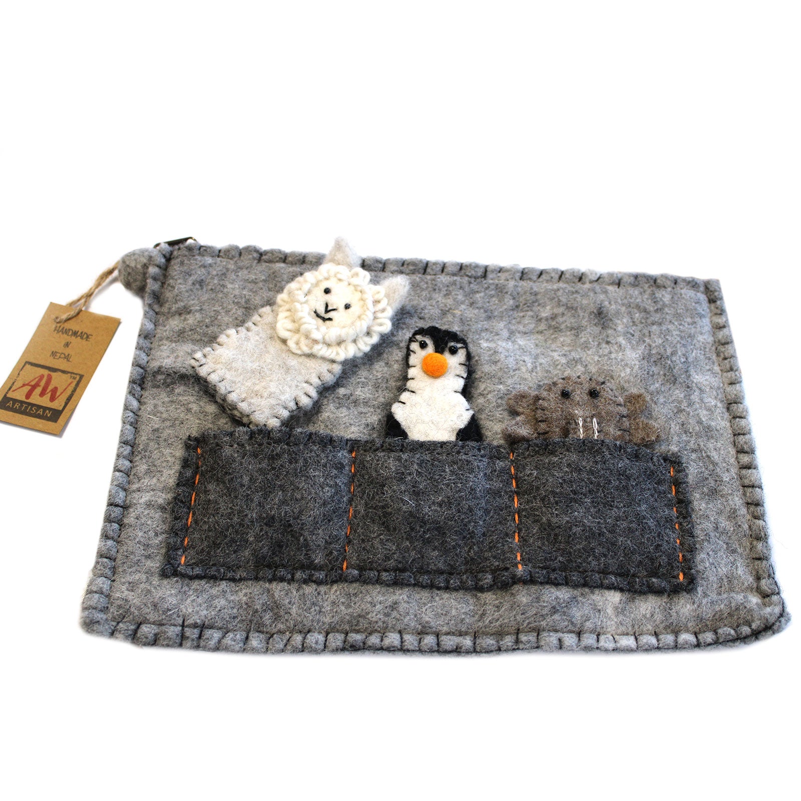 View Tablet Pouch with Finger Puppets information