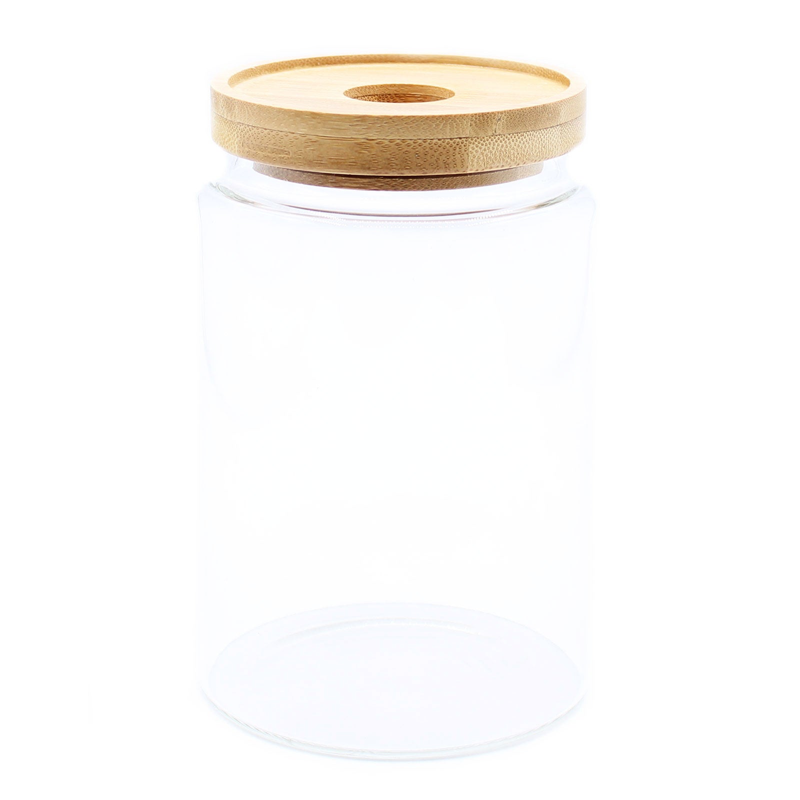 View Cottage Bamboo Glass Jar 15cm information