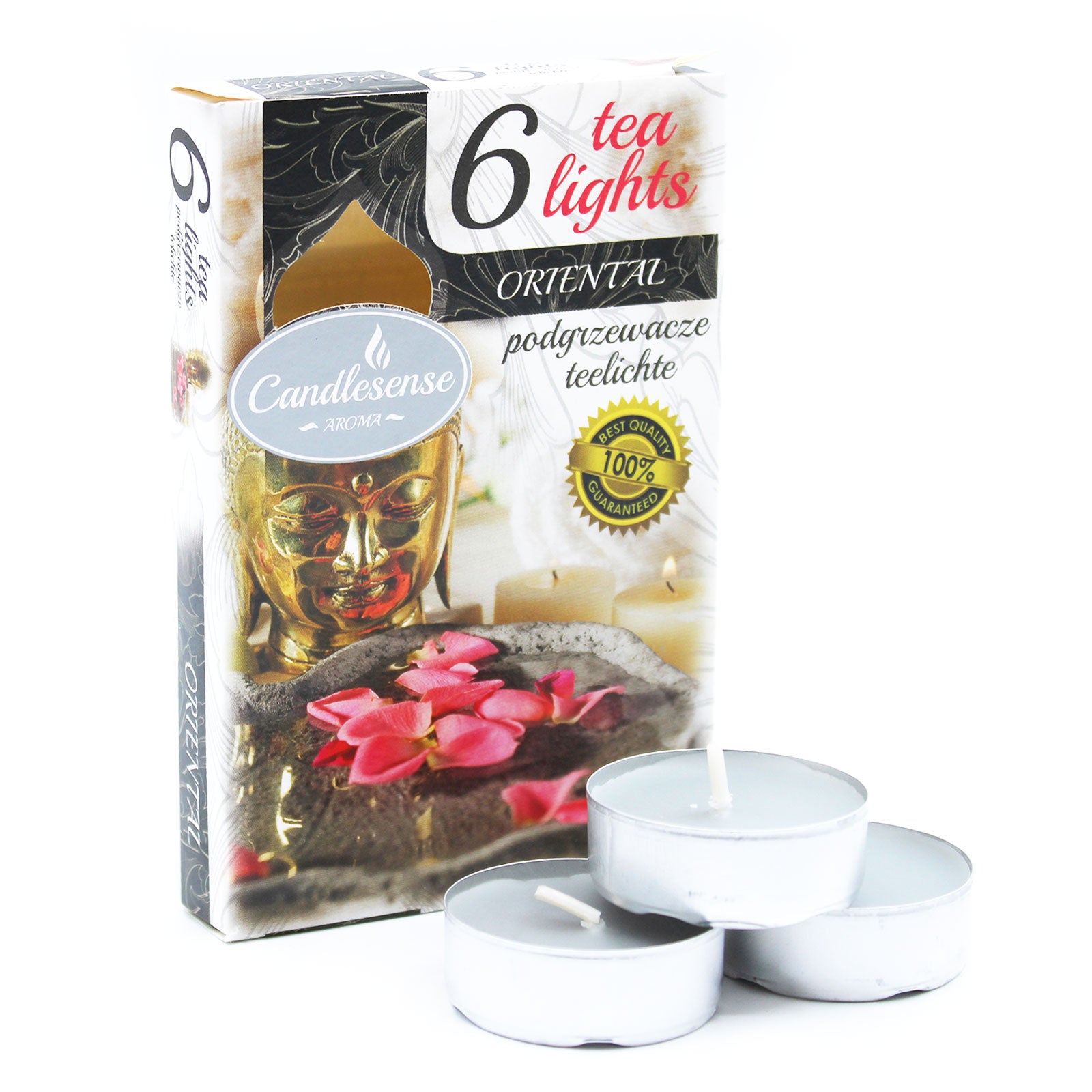 View Set of 6 Scented Tealights Oriental information