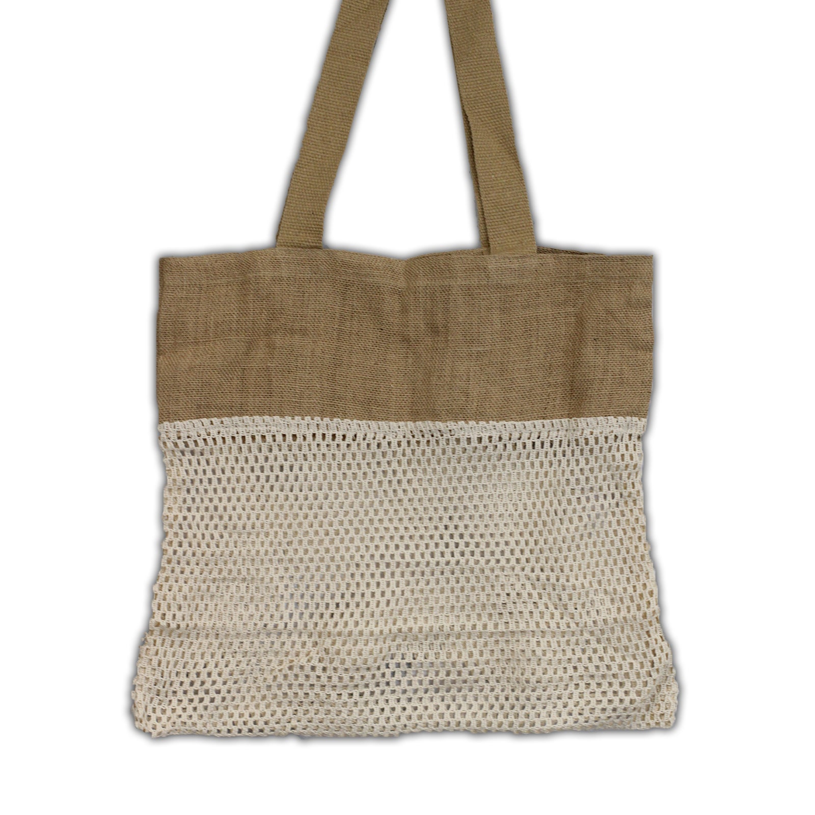 View Pure Soft Jute and Cotton Mesh Bag Natural information