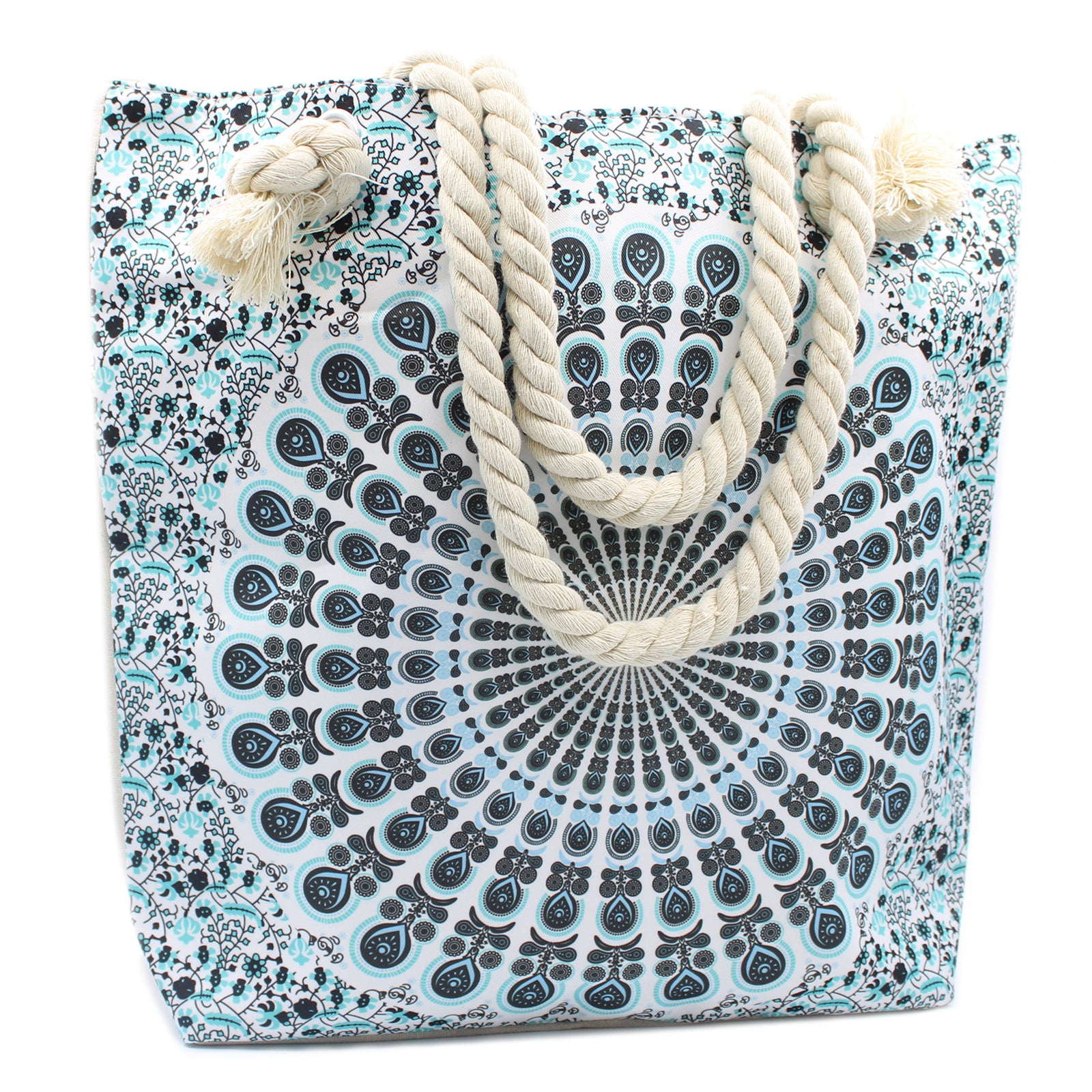 View Rope Handle Mandela Bag Sky Blue information