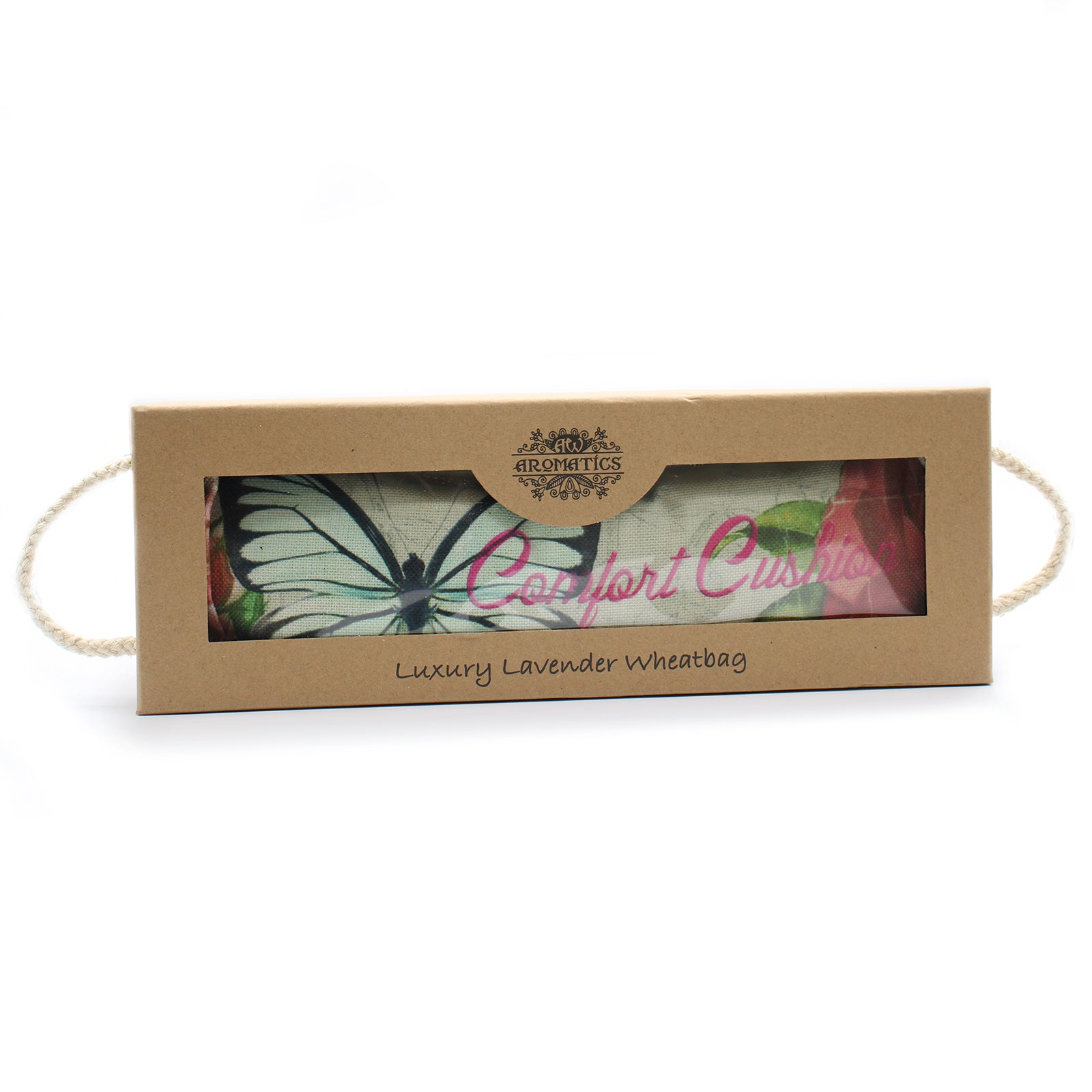 View Luxury Lavender Wheat Bag in Gift Box Butterfly Roses information