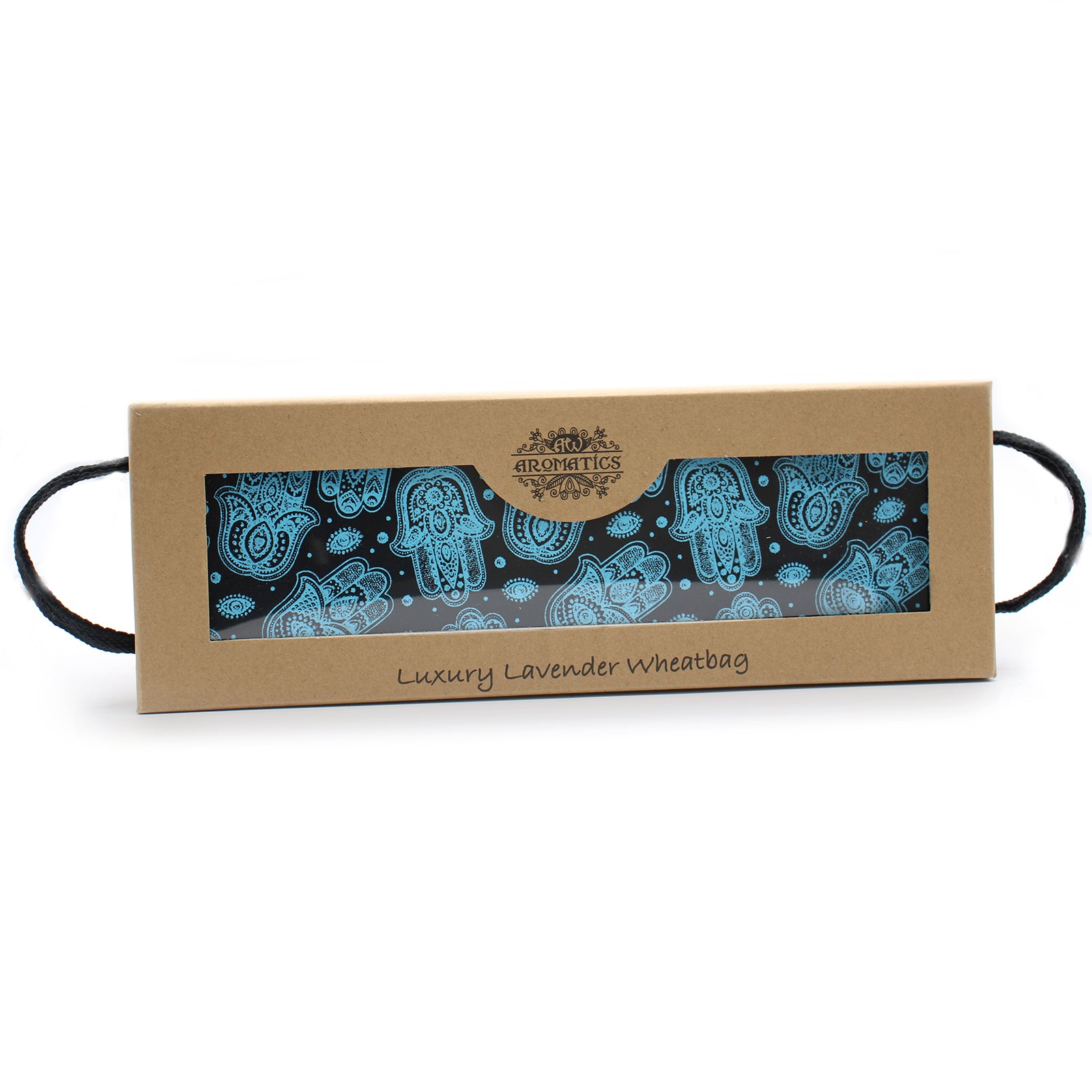 View Luxury Lavender Wheat Bag in Gift Box Hamsa information