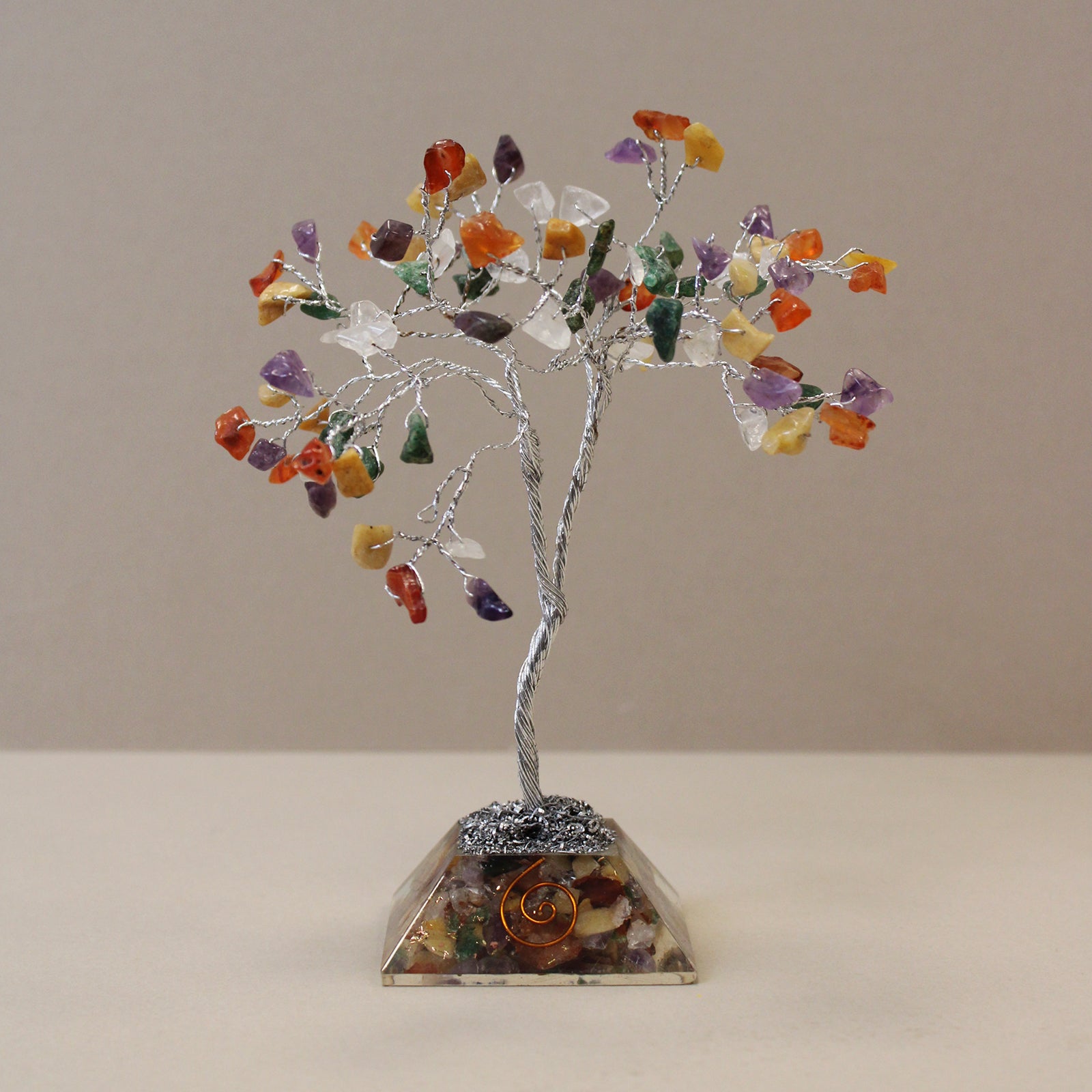 View Gemstone Tree with Organite Base 80 Stone Multi information