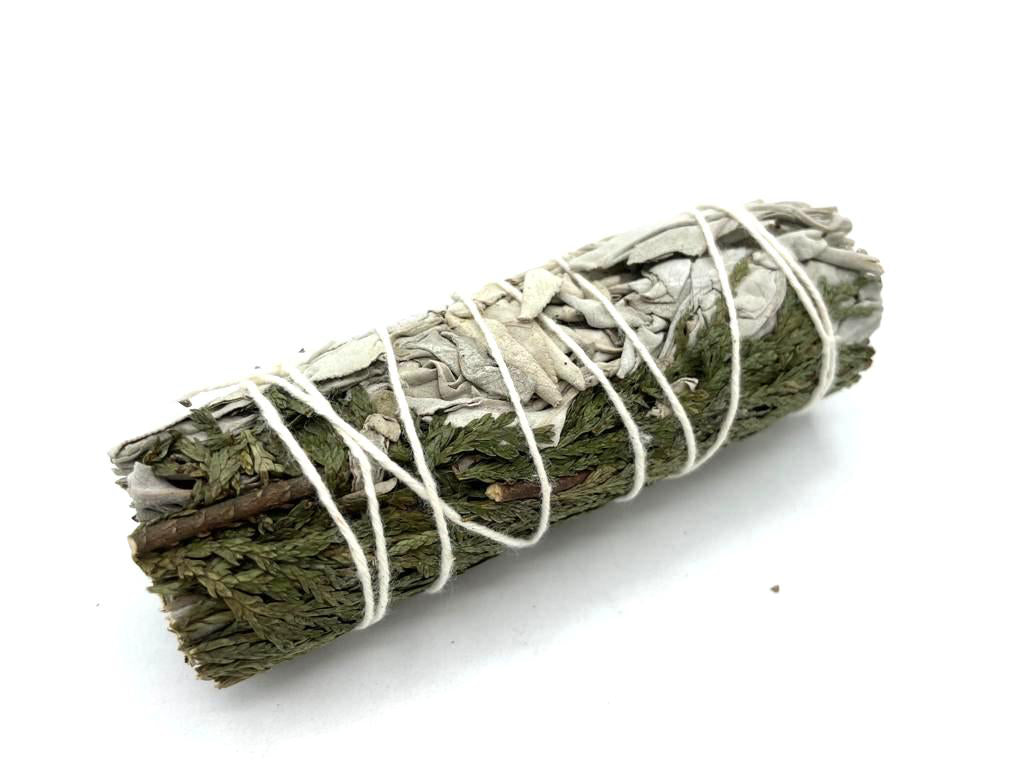 View Smudge Stick White Sage Cedar 10cm information