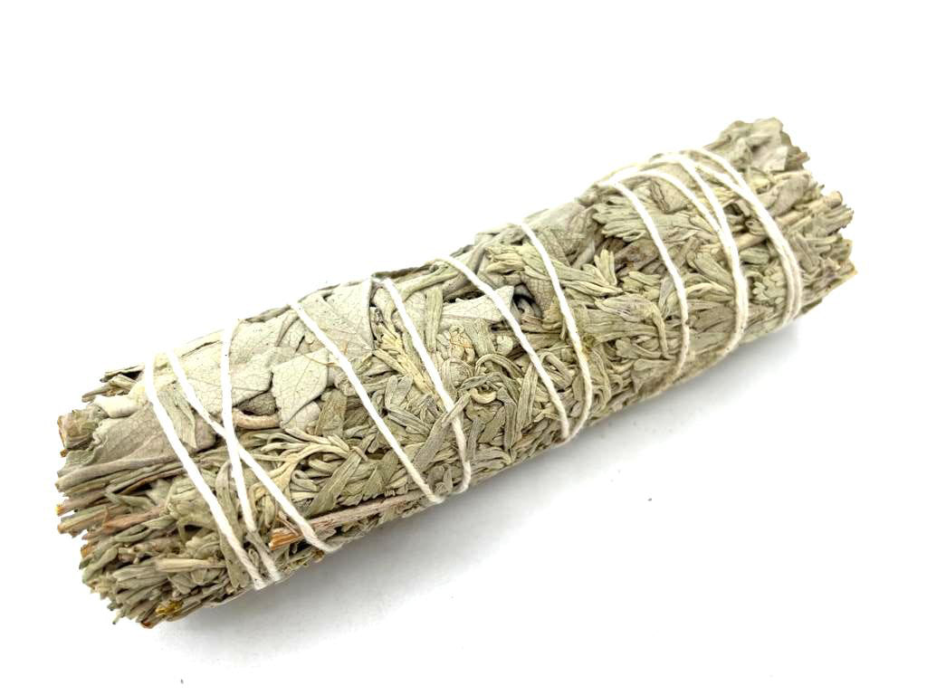 View Smudge Stick White Sage Blue Sage 10cm information