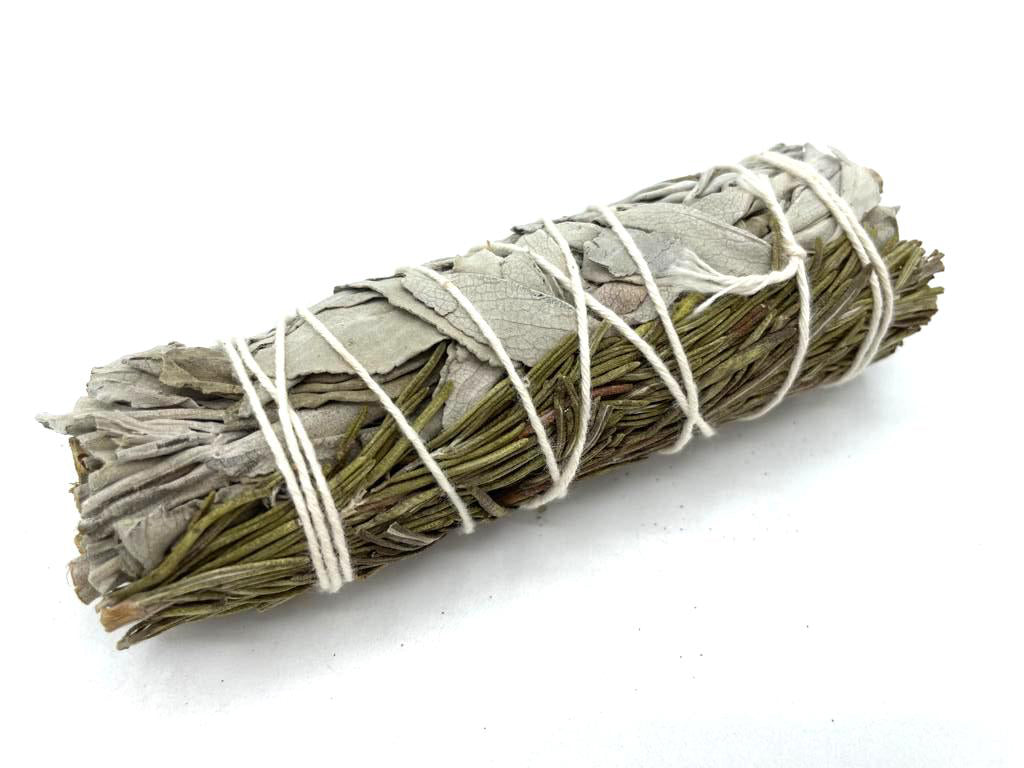 View Smudge Stick White Sage Rosemary 10cm information