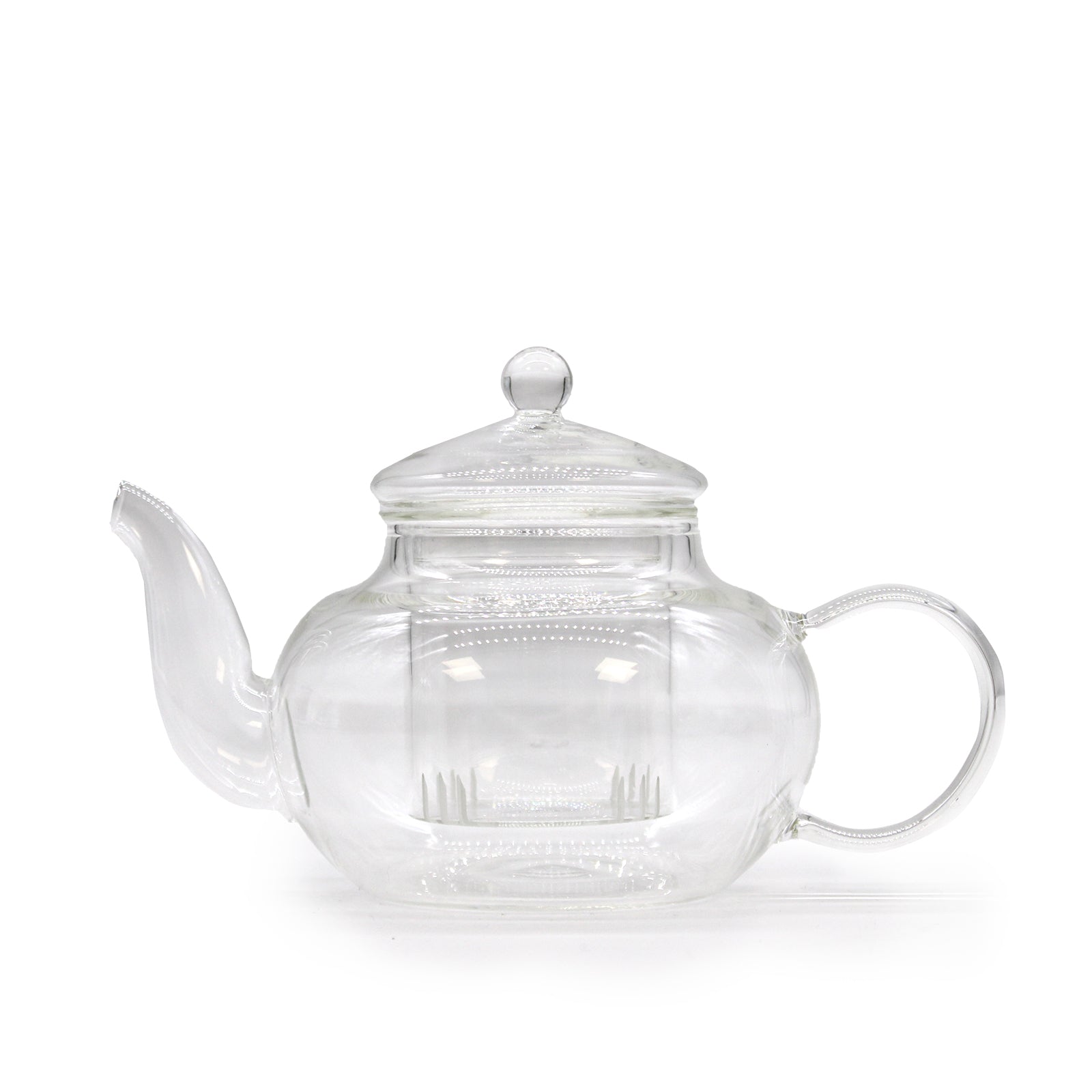 View Glass Infuser Teapot Round Pearl 400ml information