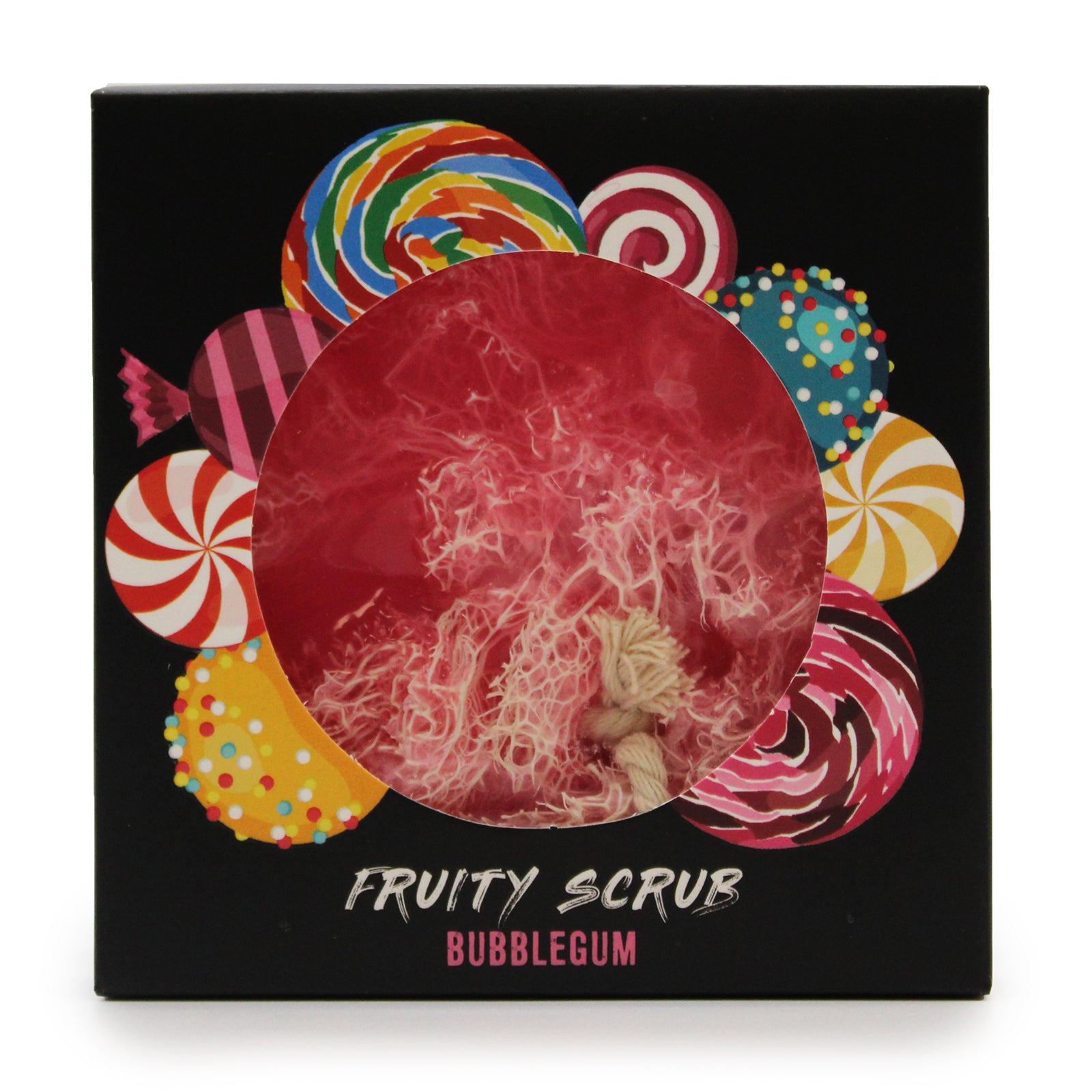 View Fruity Scrub Soap on a Rope Bubblegum information