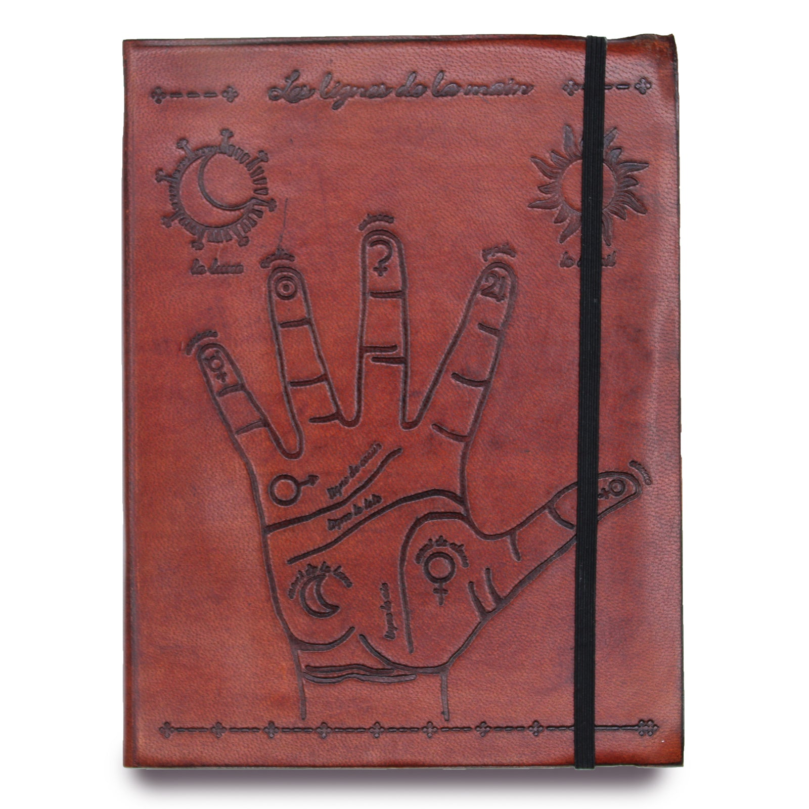 View Medium Notebook with strap Palmistry information