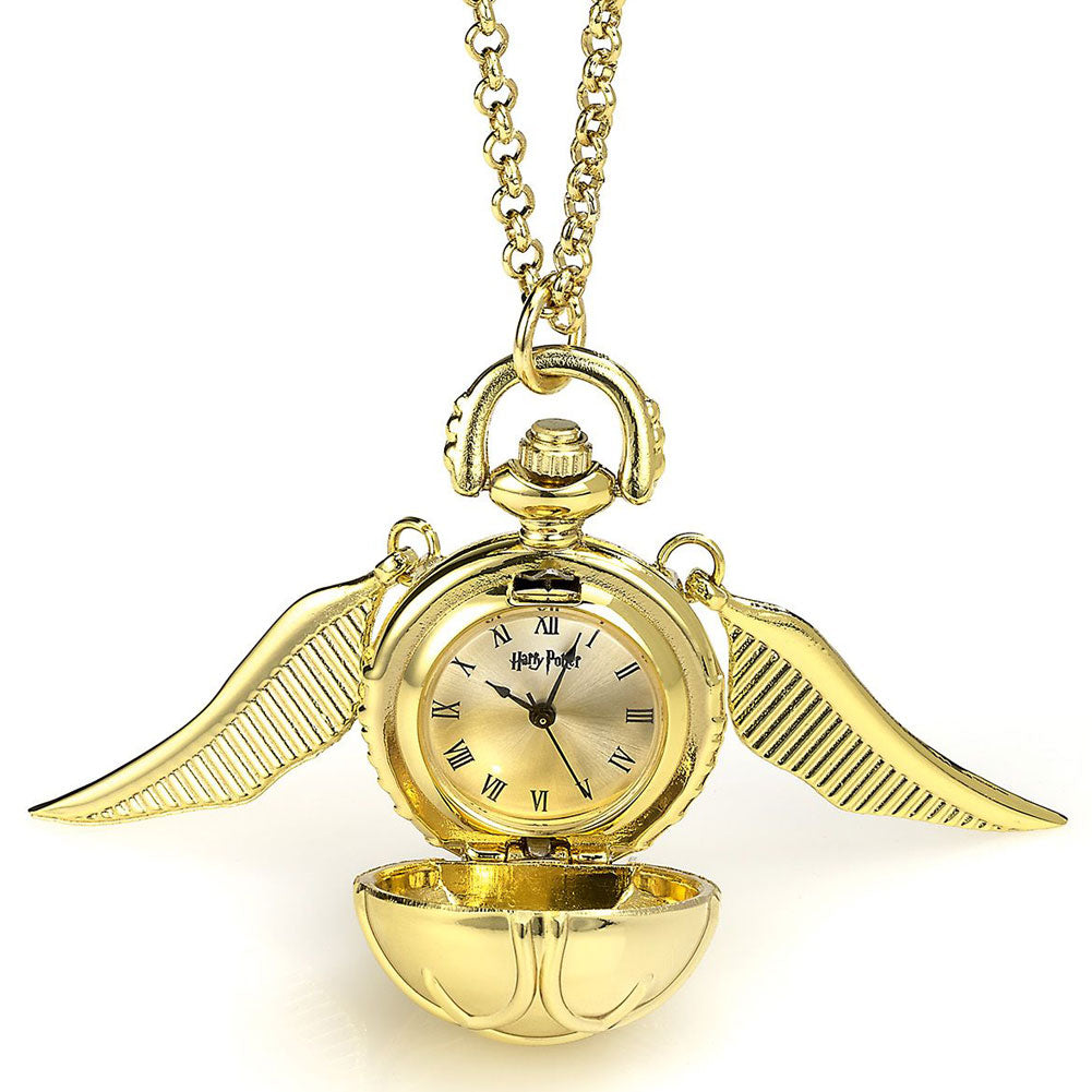 View Harry Potter Gold Plated Golden Snitch Watch Necklace information