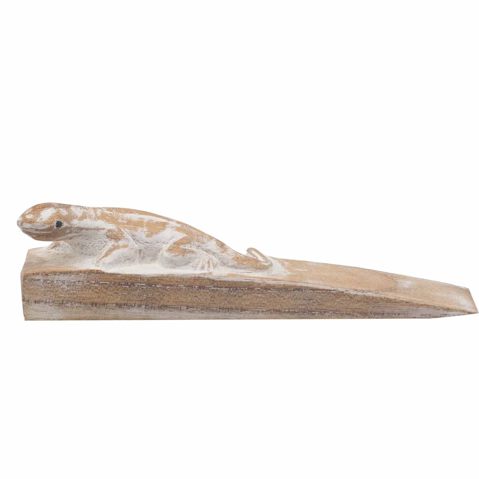 View Hand carved Doorstop Gecko information