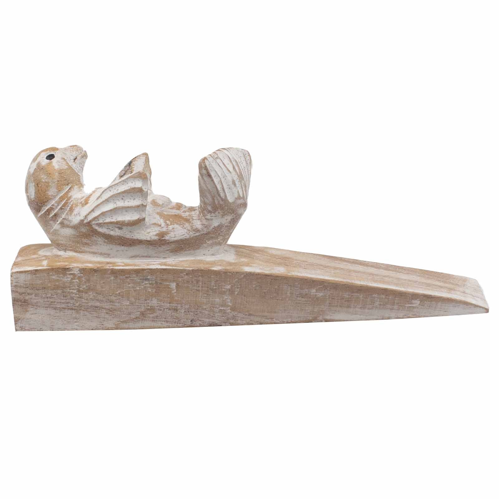 View Hand carved Doorstop Baby Seal information