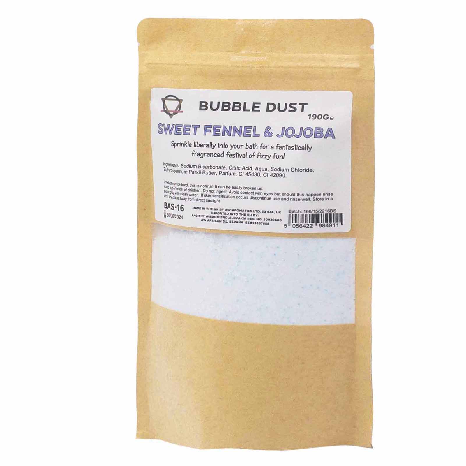 View Sweet Fennel Jojoba Bath Dust 190g information