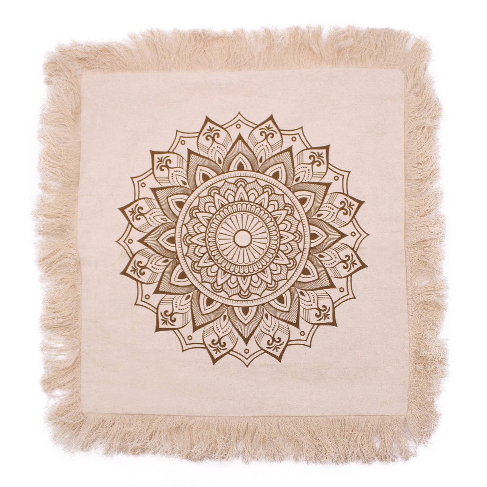 View Lotus Mandala Cushion Cover 45x45cm bronze information