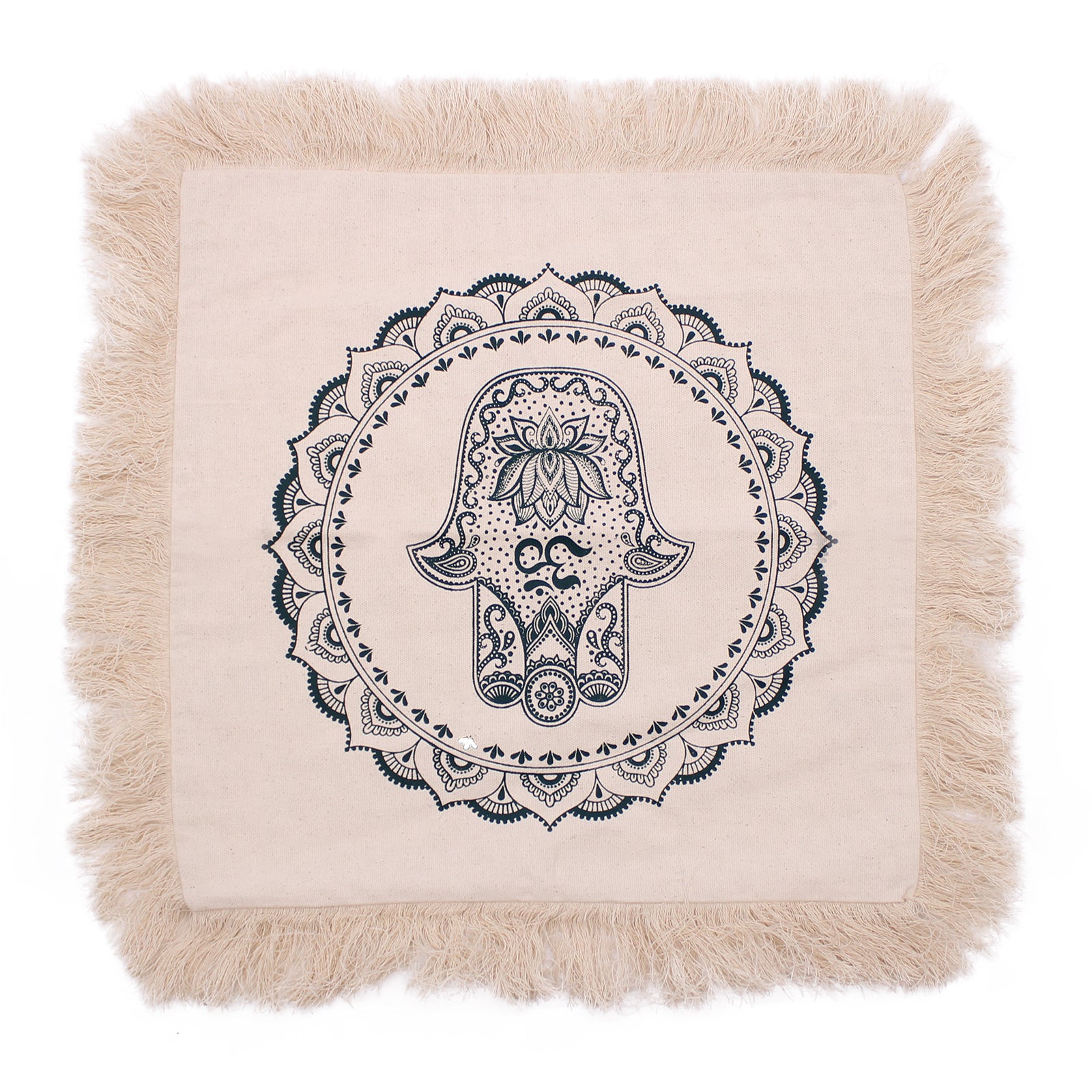 View Hamsa Mandala Cushion 45x45cm green information