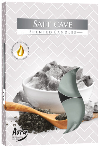 View Set of 6 Scented Tealights Salt Cave information