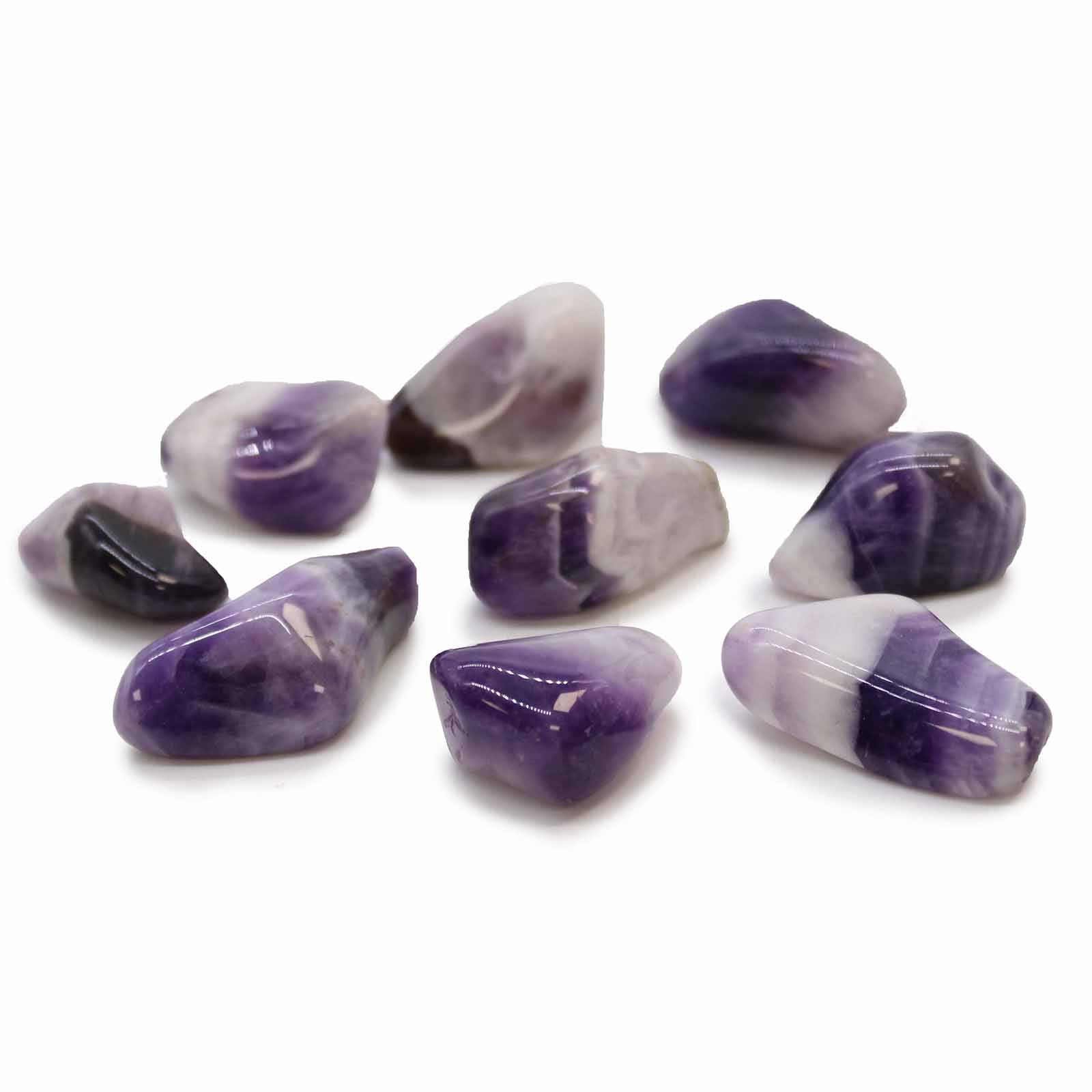 View M Tumble Stones Amethyst Banded Grade B information