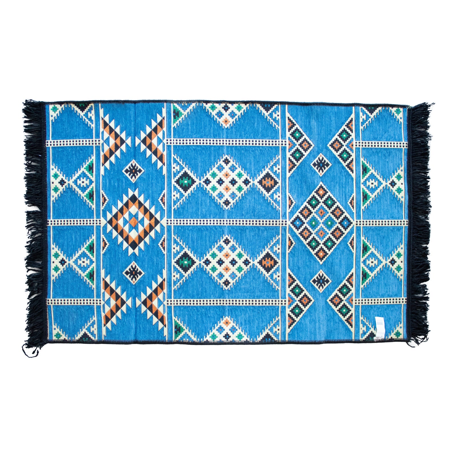 View Kilim Rug 125x80 cm Sky Blue information