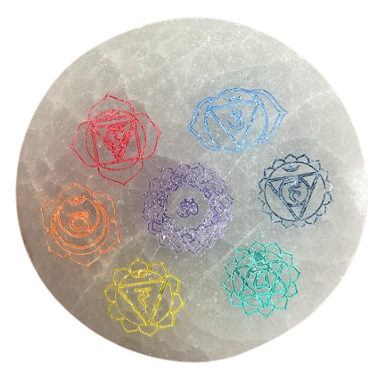View Small Charging Plate 8cm Chakra Design colour information