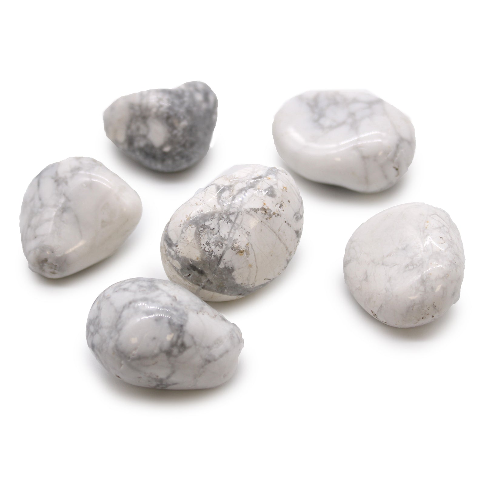 View Large African Tumble Stones White Howlite Magnesite information