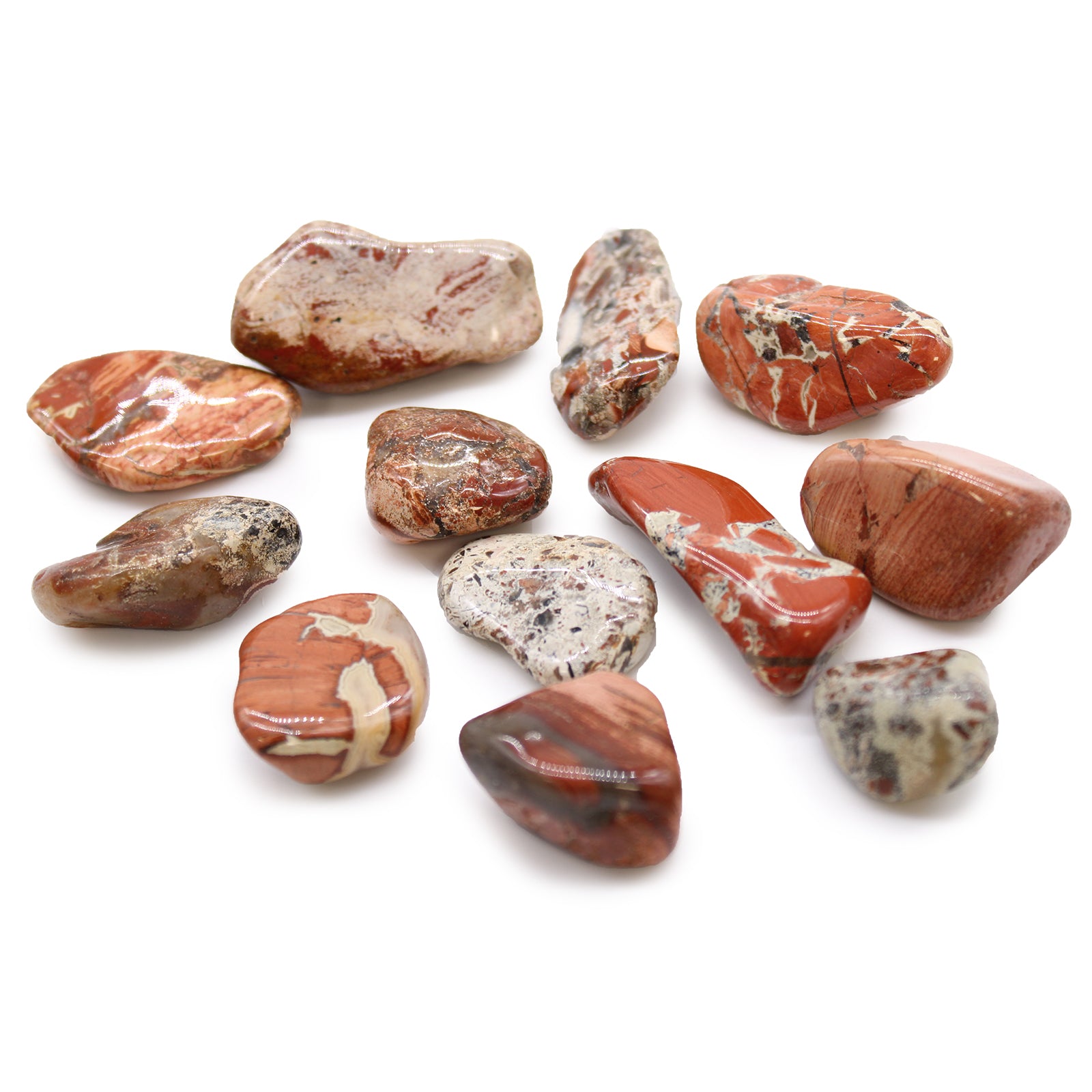 View Medium African Tumble Stones Light Jasper Brecciated information