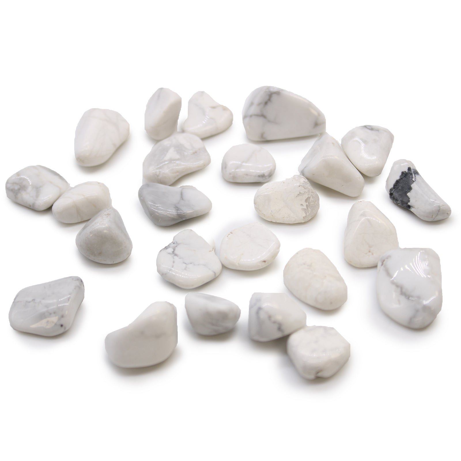 View Small African Tumble Stones White Howlite Magnesite information