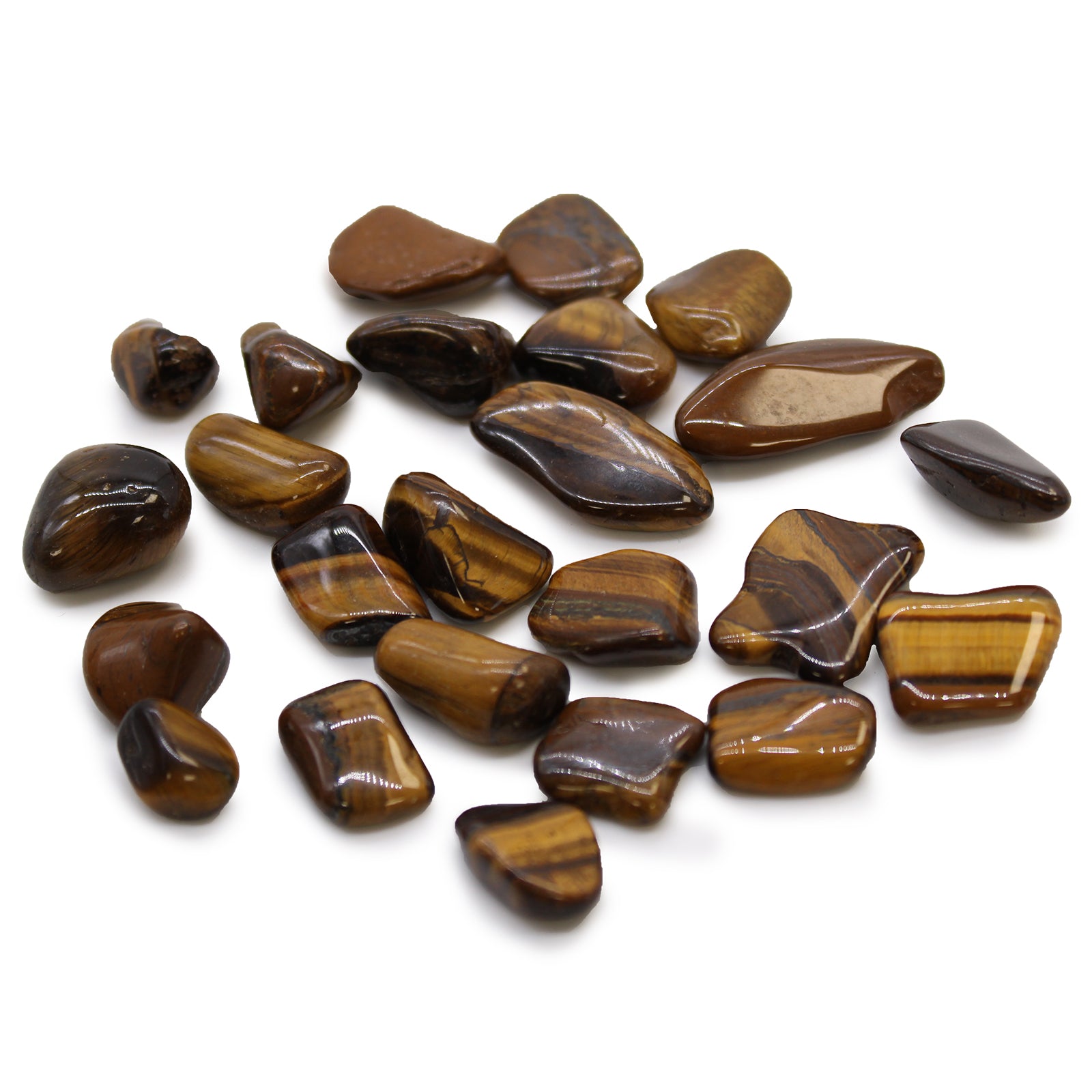 View Small African Tumble Stones Tigers Eye Golden information