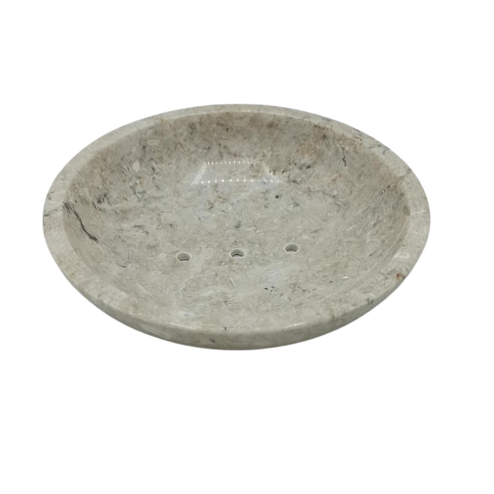 View Round Honey Marble Rounded Soap Dish information