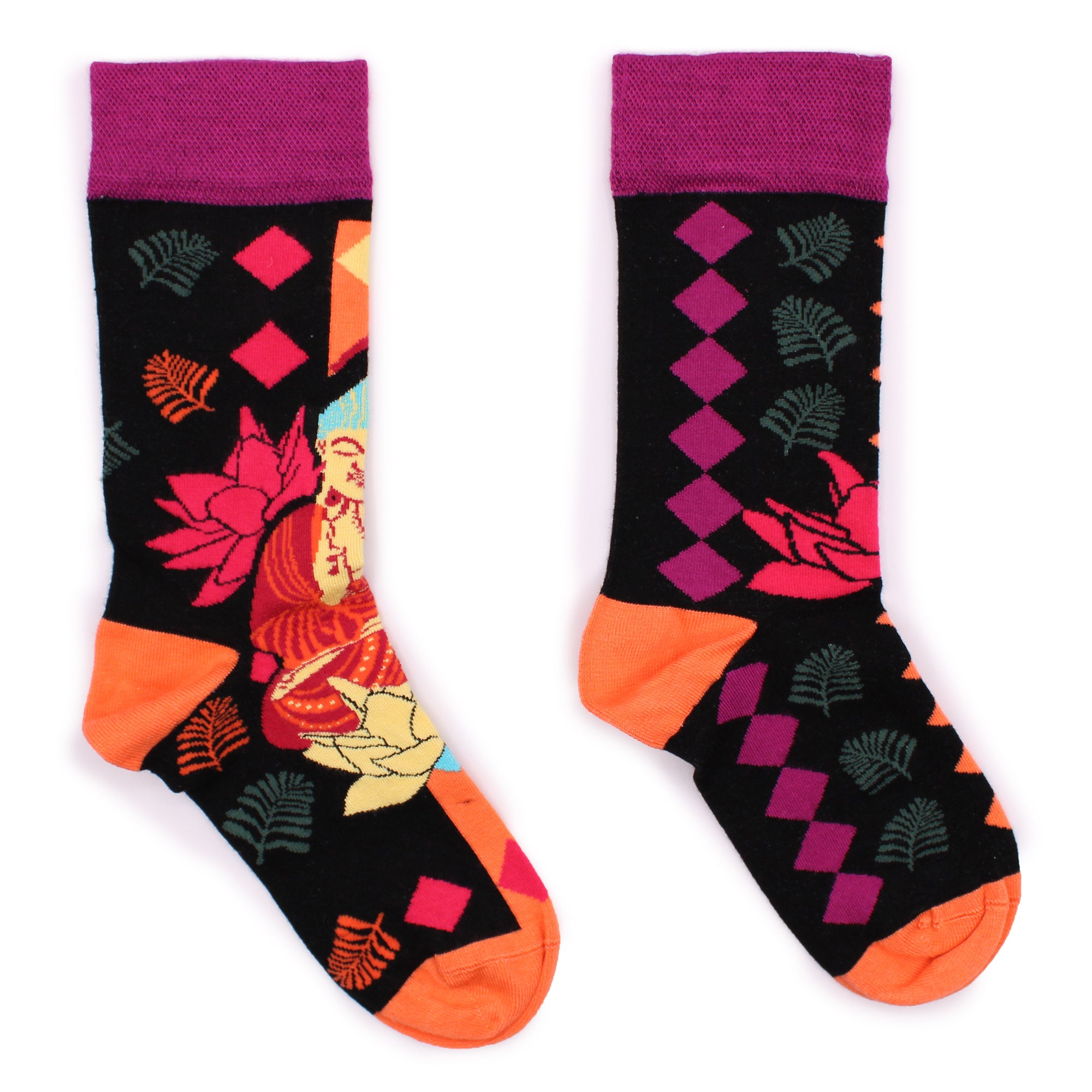 View Hop Hare Bamboo Socks ML Pink Buddha Lotus information