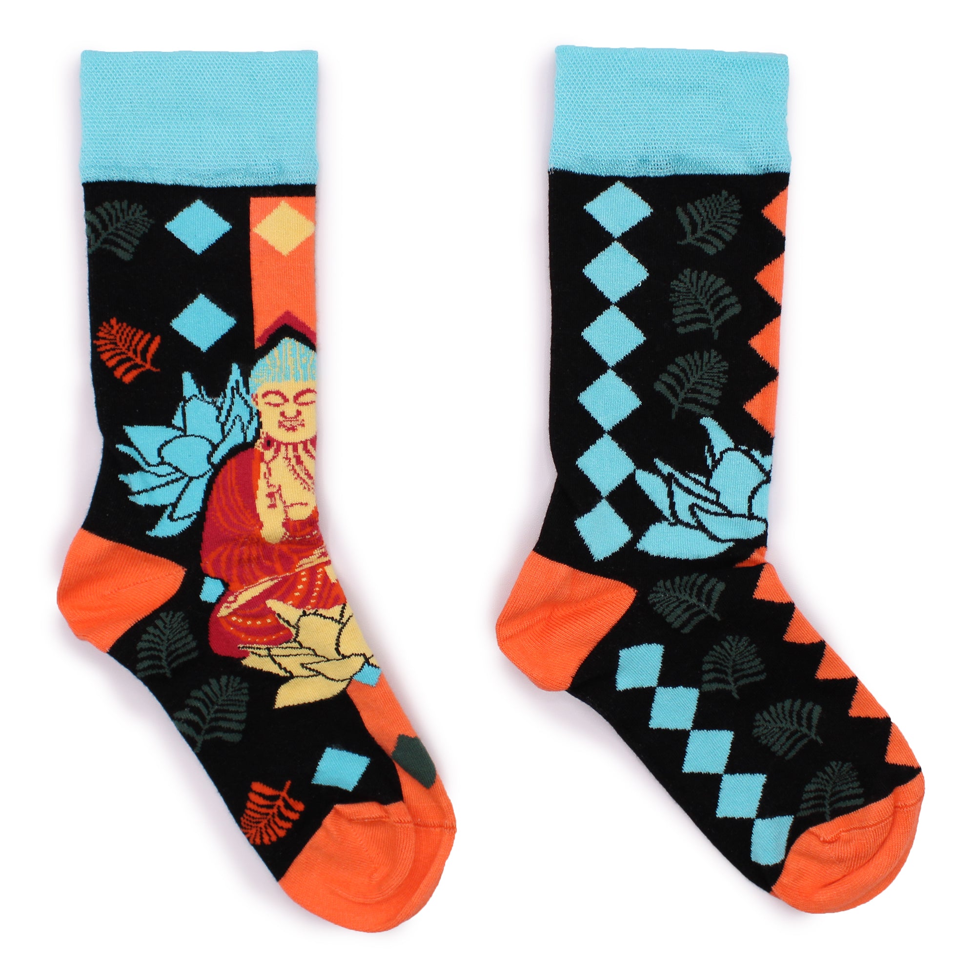 View Hop Hare Bamboo Socks ML Blue Buddha Lotus information