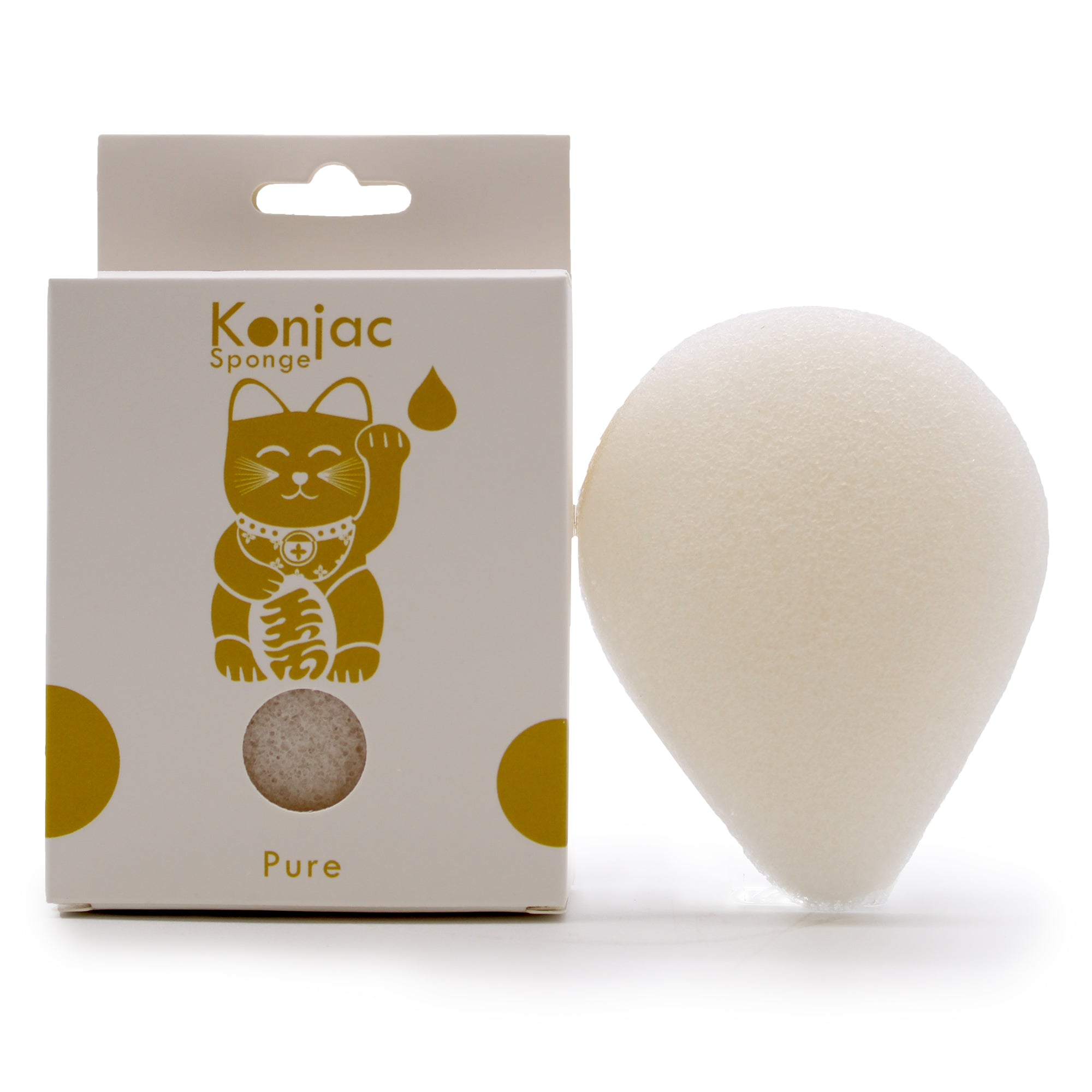 View Teardrop Konjac Sponge Natural Sensitive skin information