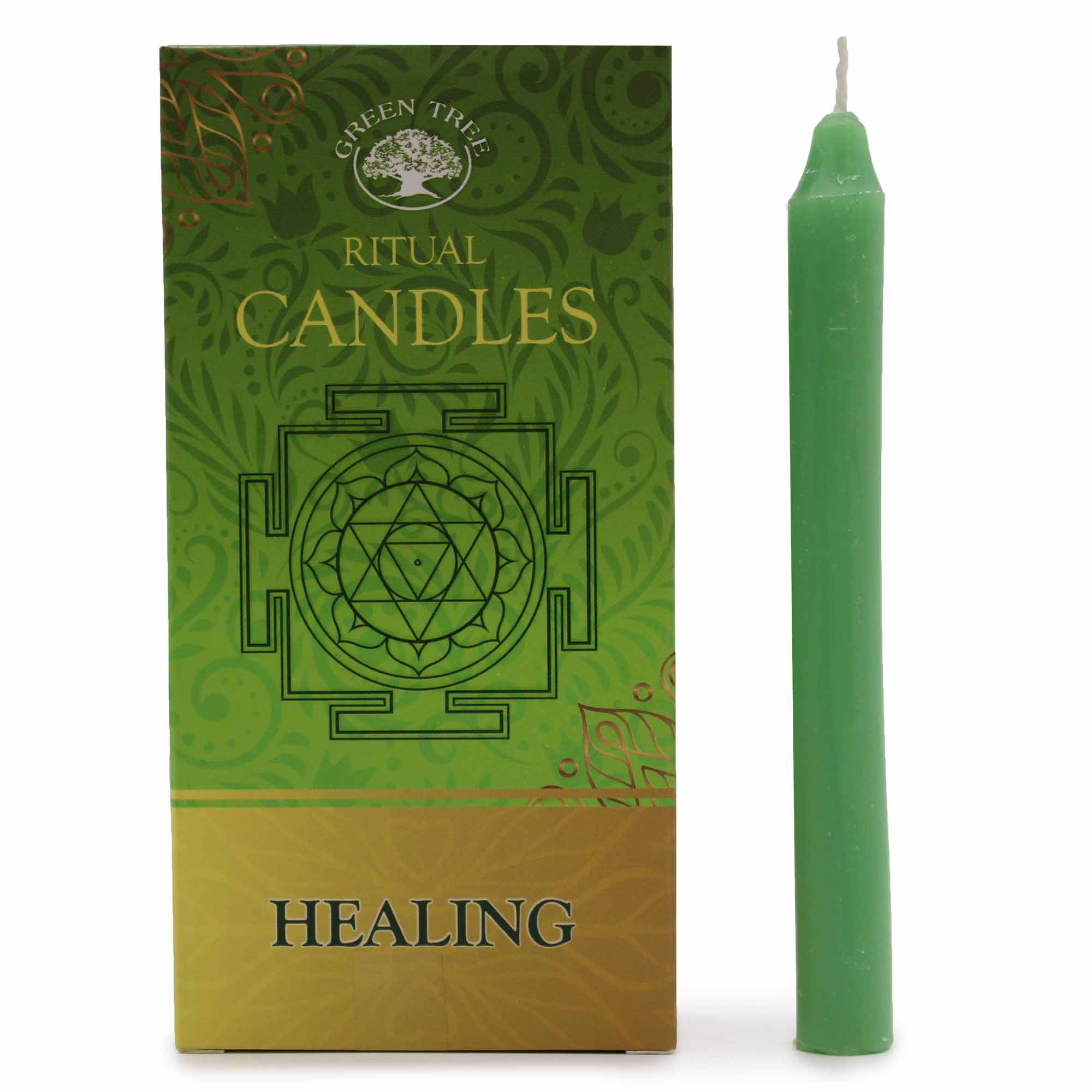 View Set of 10 Spell Candles Healing information