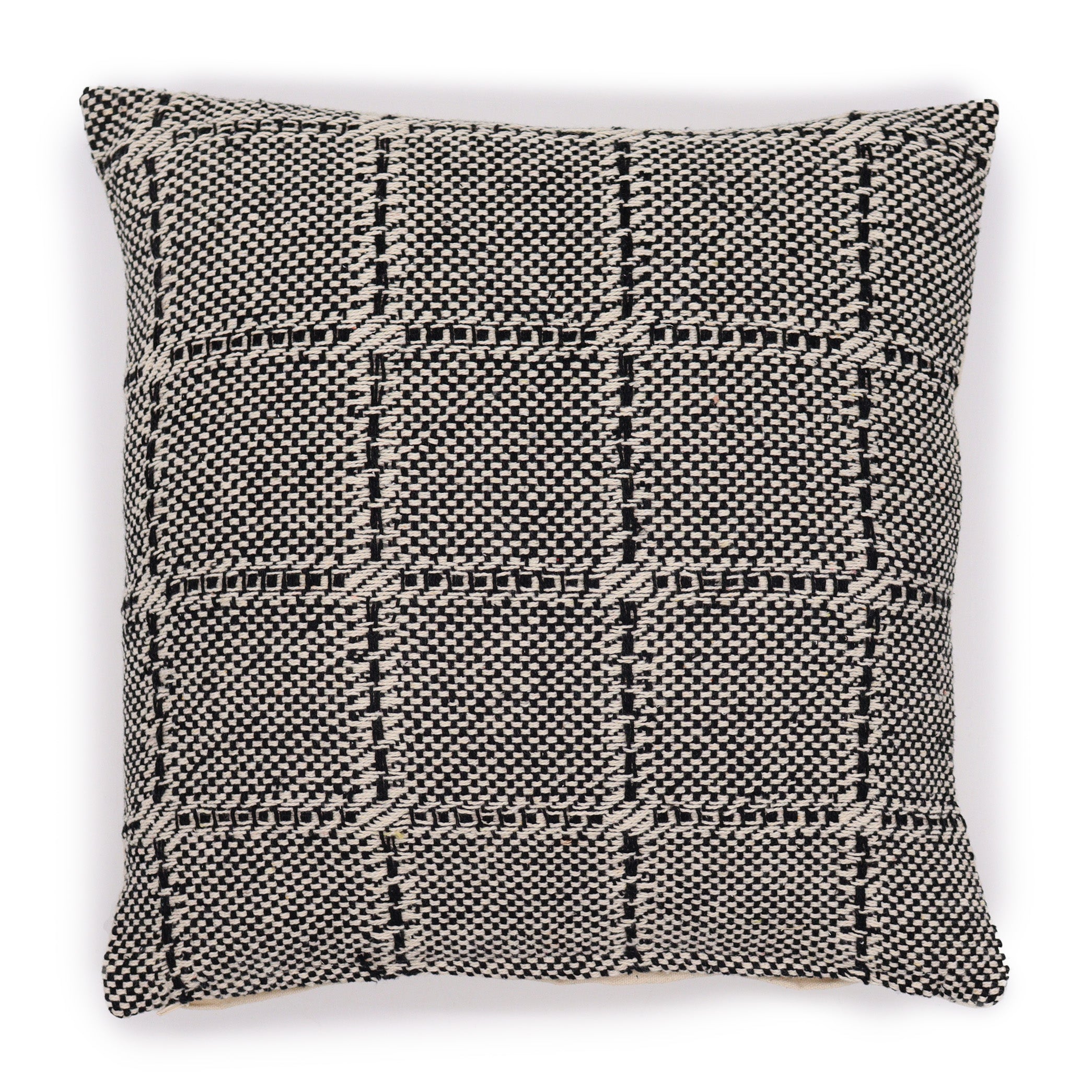 View Classic Cushion Cover Squares Grey 40x40cm information