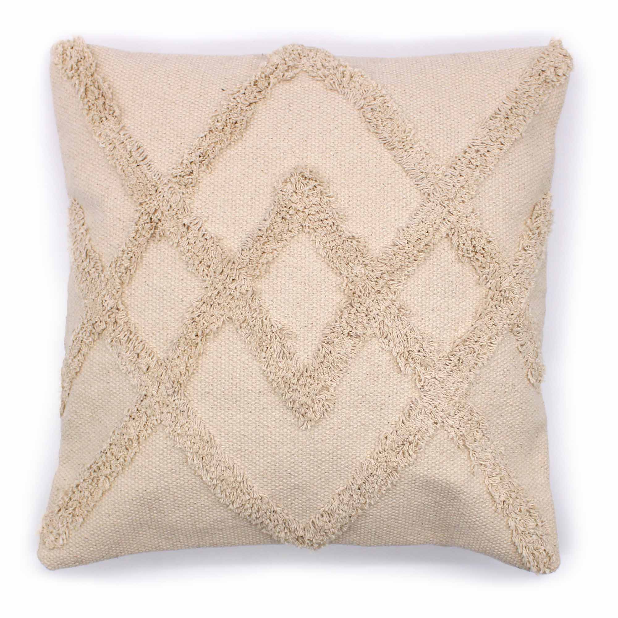 View Classic Cushion Cover Cream Lux CrissCross 45x45cm information