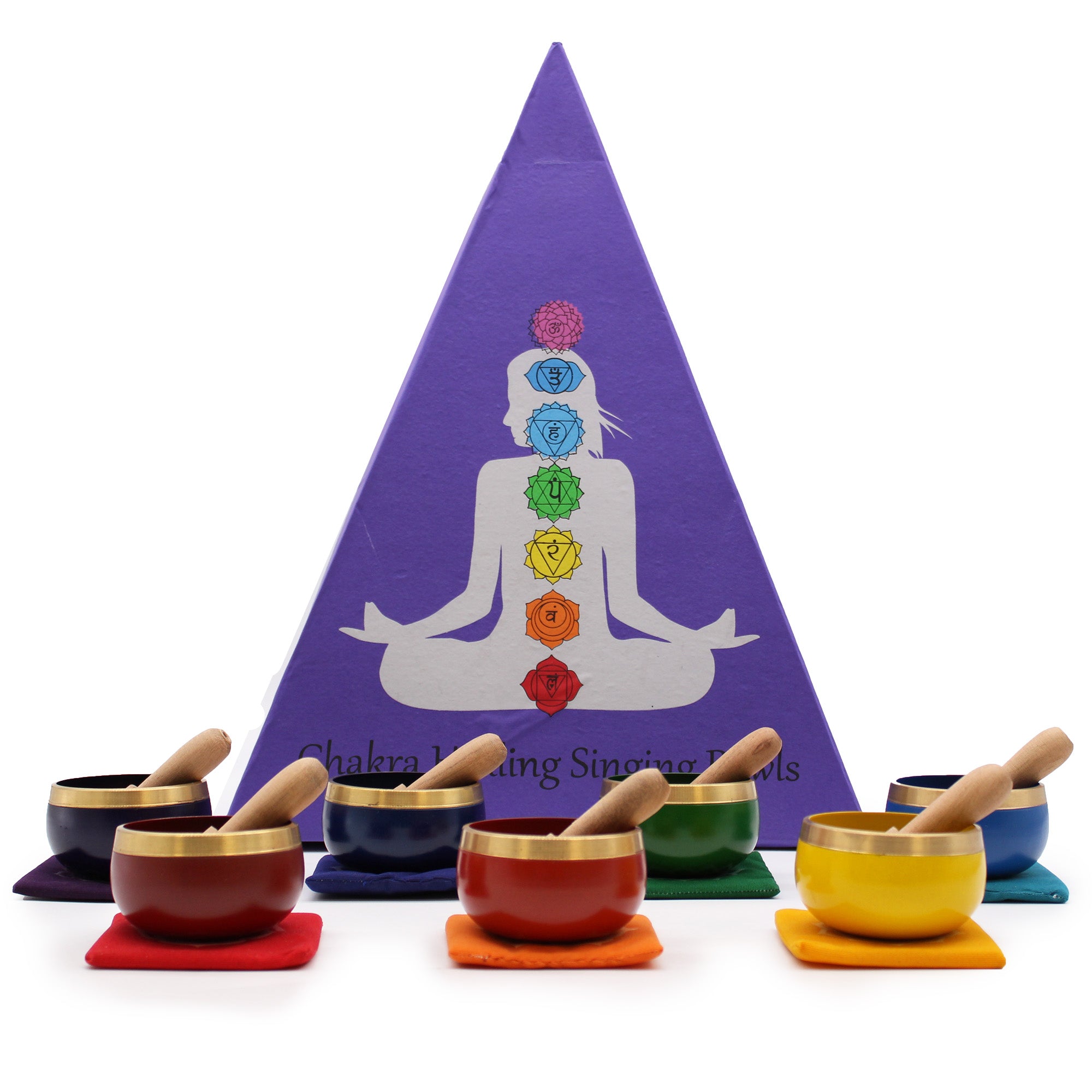 View Chakra Pyramid Singing Bowl Gift Set information