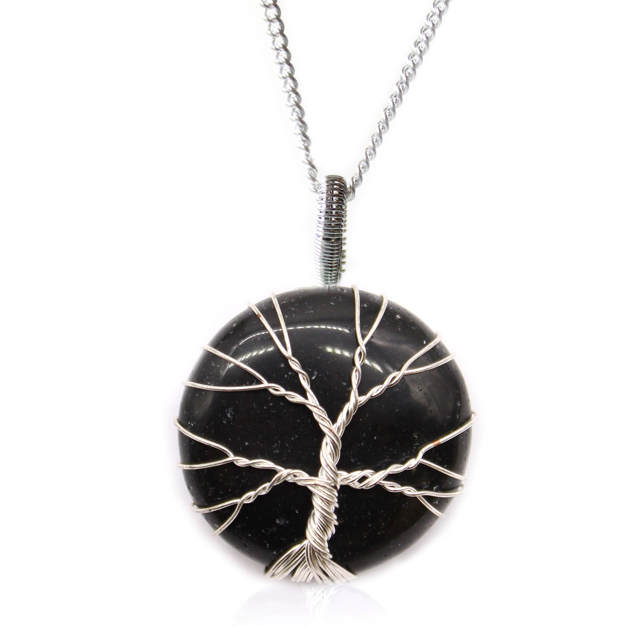 View Tree of Life Gemstone Necklace Black Onyx information