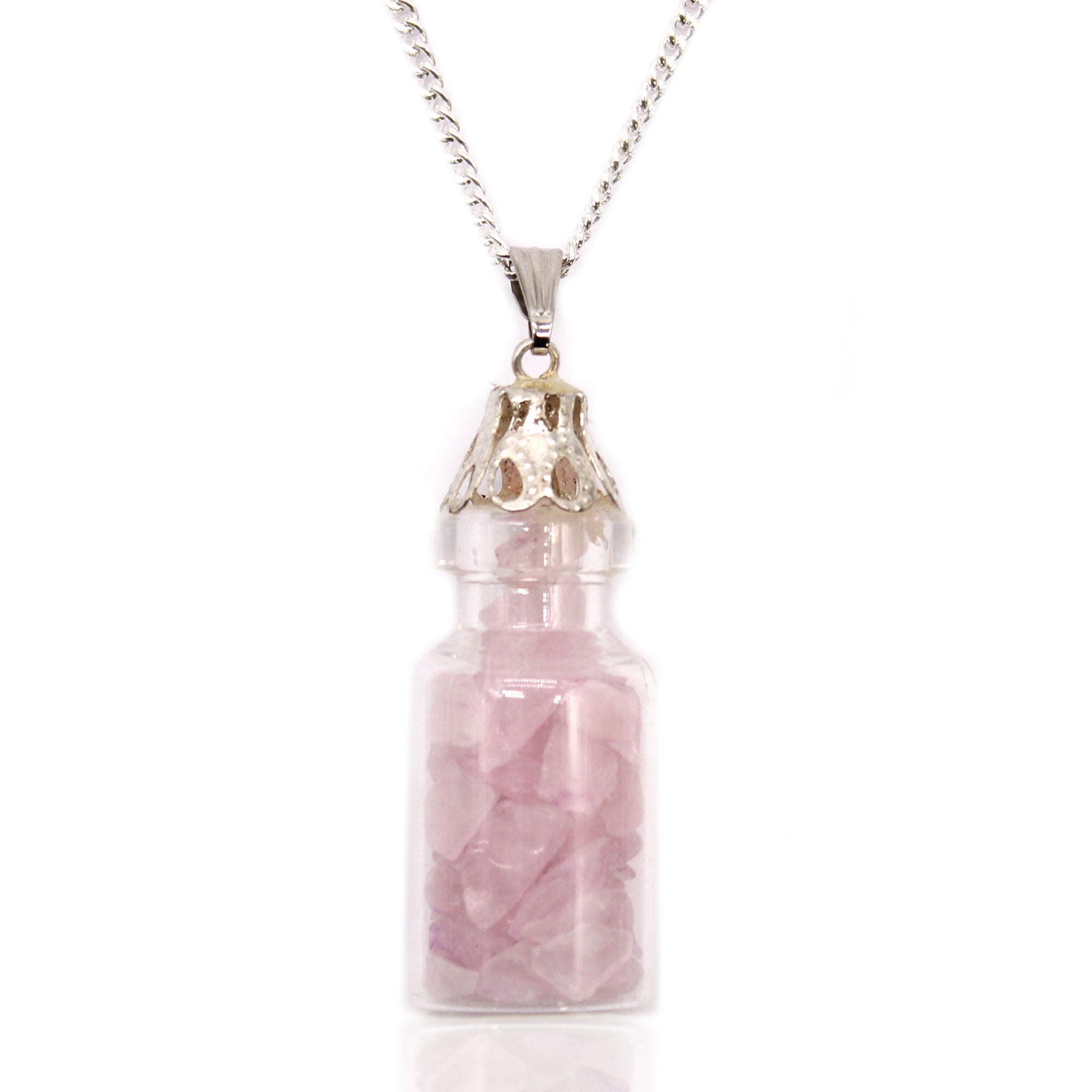 View Bottled Gemstones Necklace Rose Quartz information