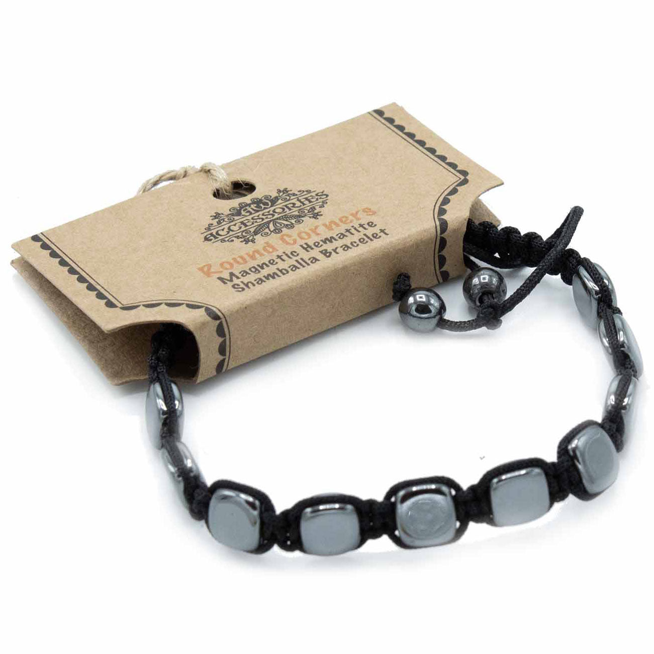 View Magnetic Hematite Shamballa Bracelet Round Corners information