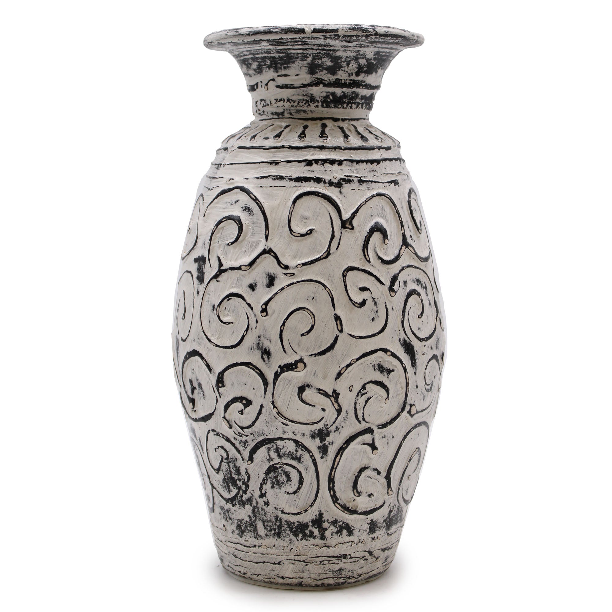 View Swirls Shaped Vase Cream information