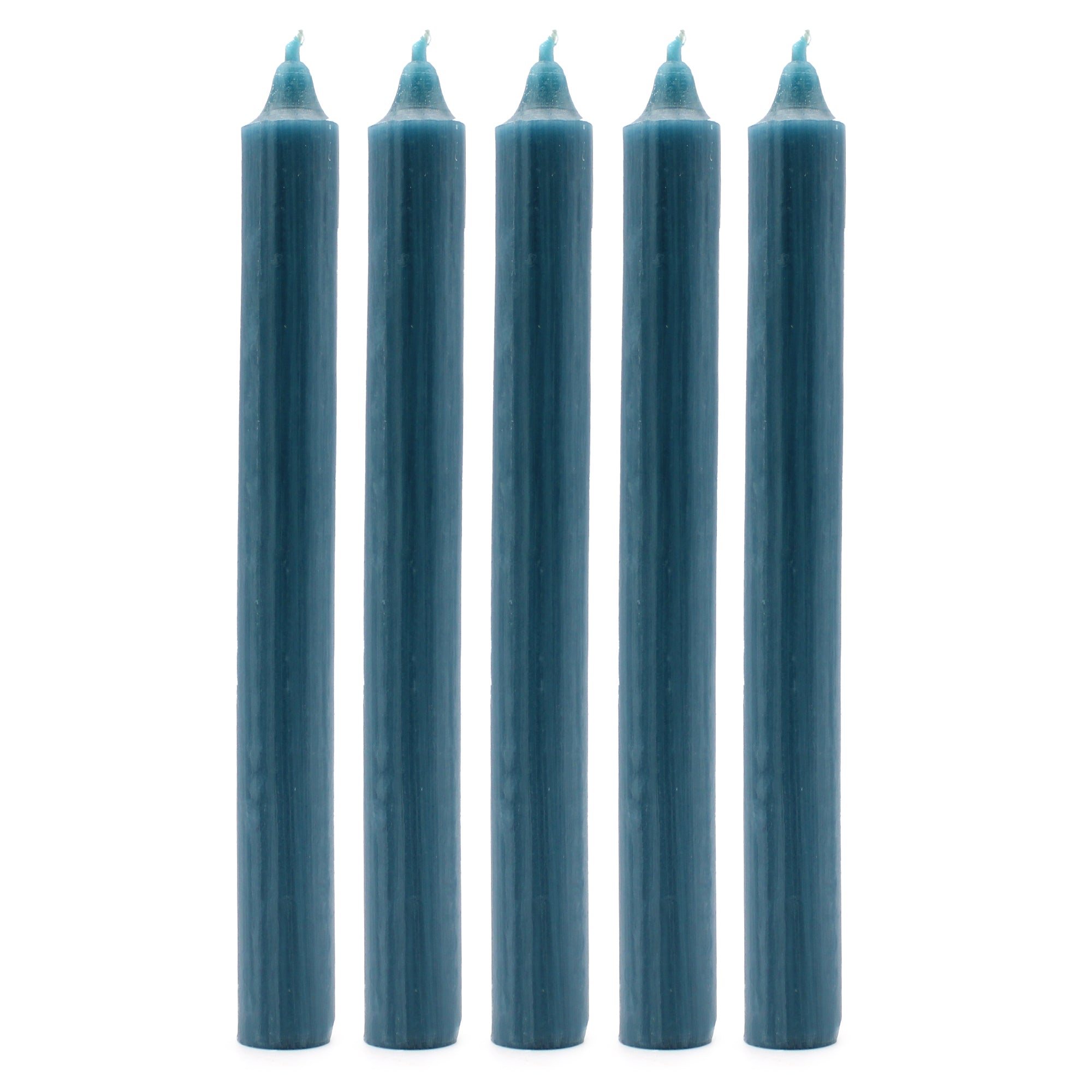View Solid Colour Dinner Candles Rustic Teal Pack of 5 information