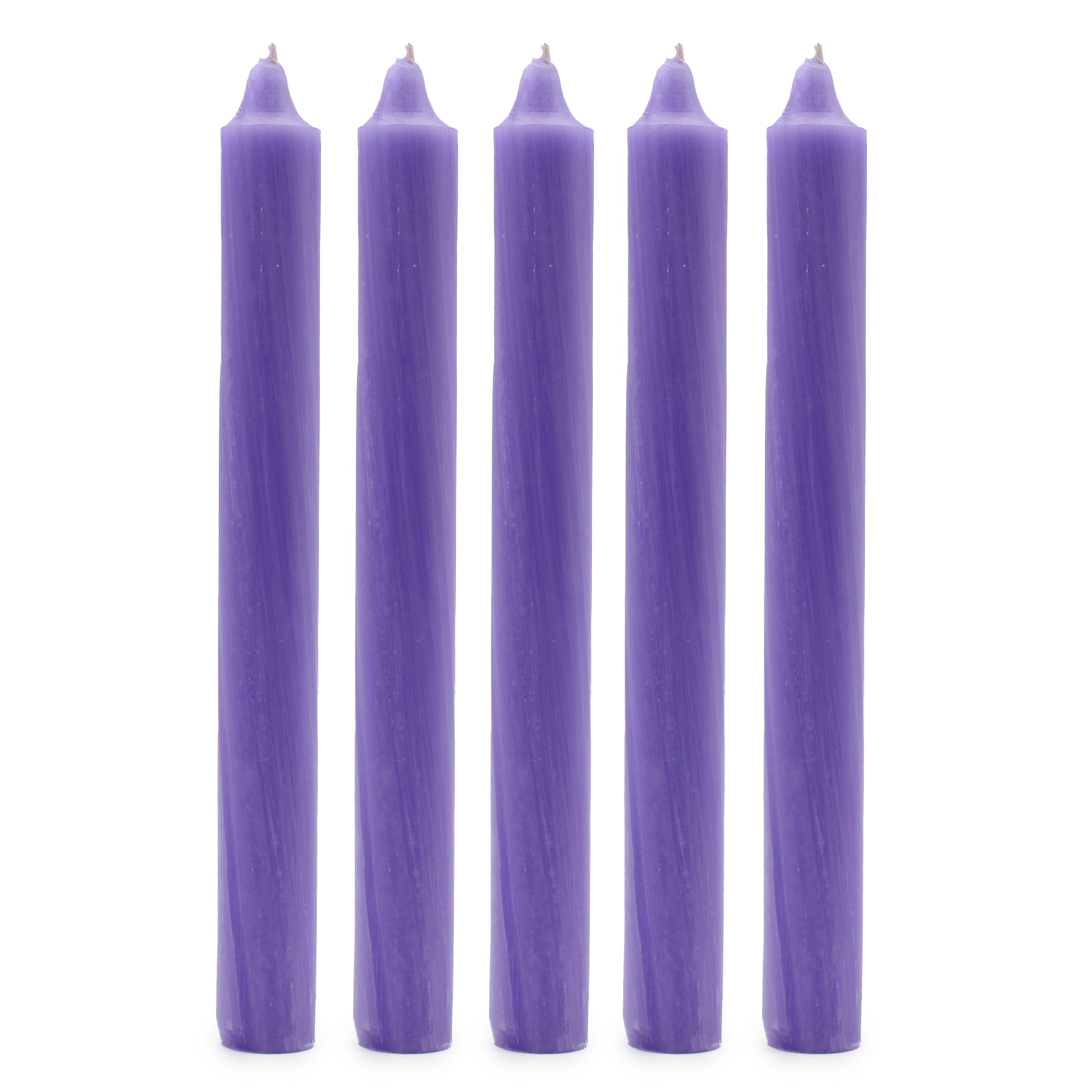 View Solid Colour Dinner Candles Rustic Lilac Pack of 5 information