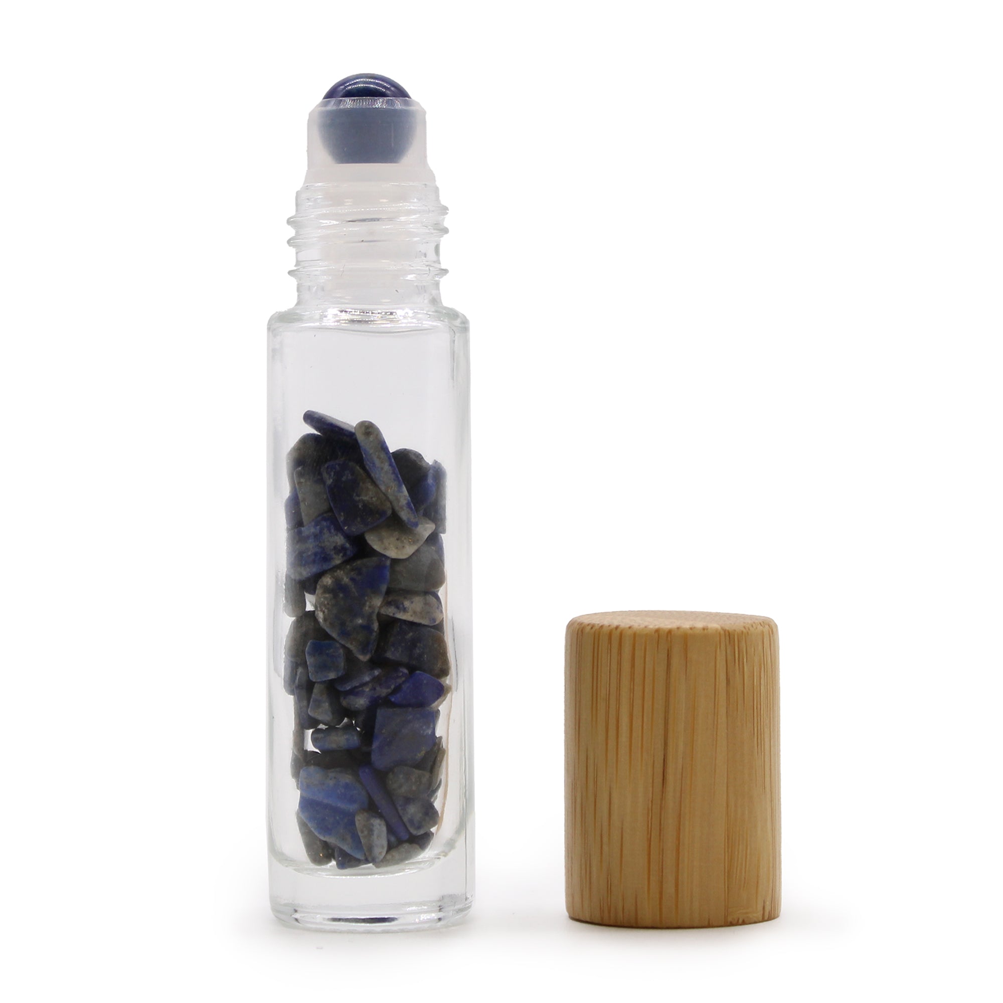 View Gemstone Essential Oil Roller Bottle Sodalite Wooden Cap information